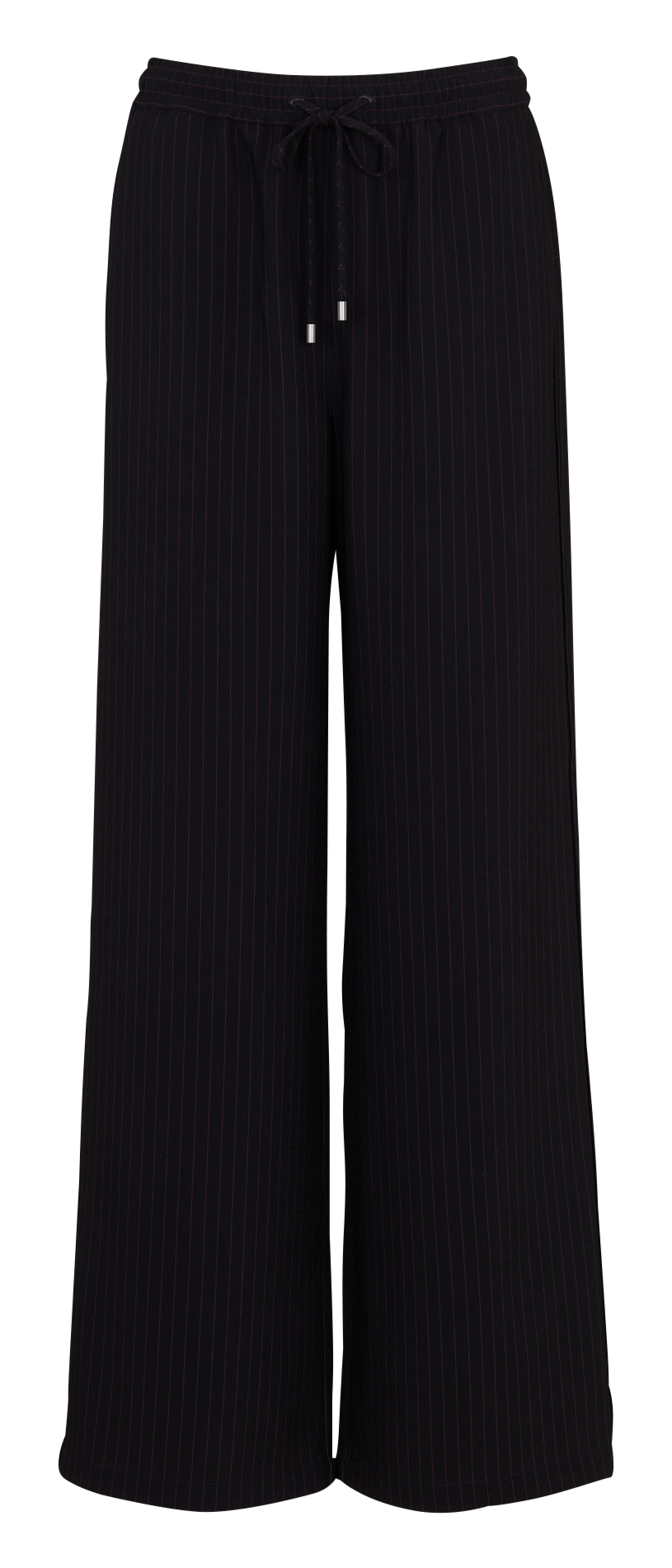 Straight-leg striped tailored pants IKKS Black
