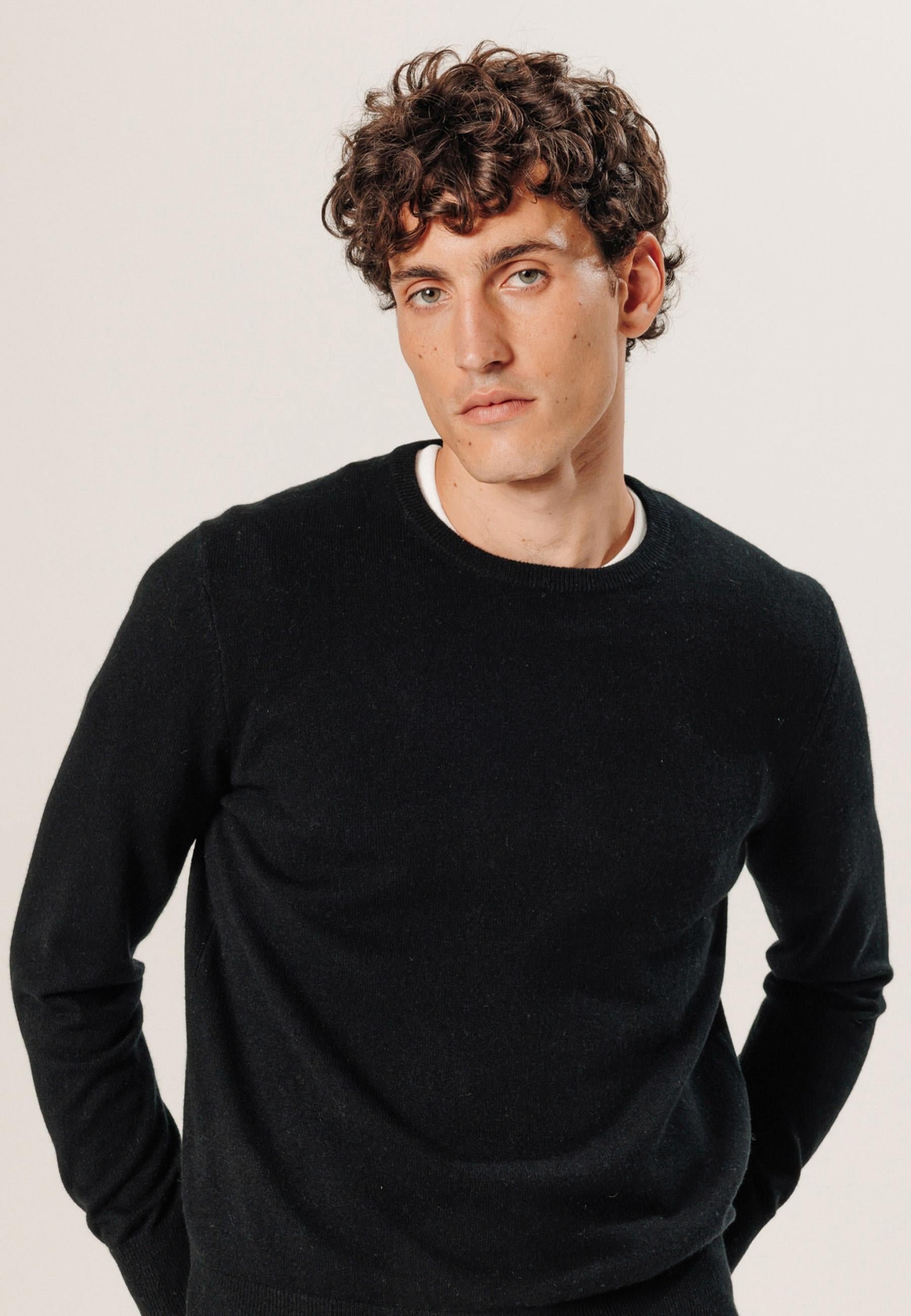 Belted cashmere sweater RODIER Black