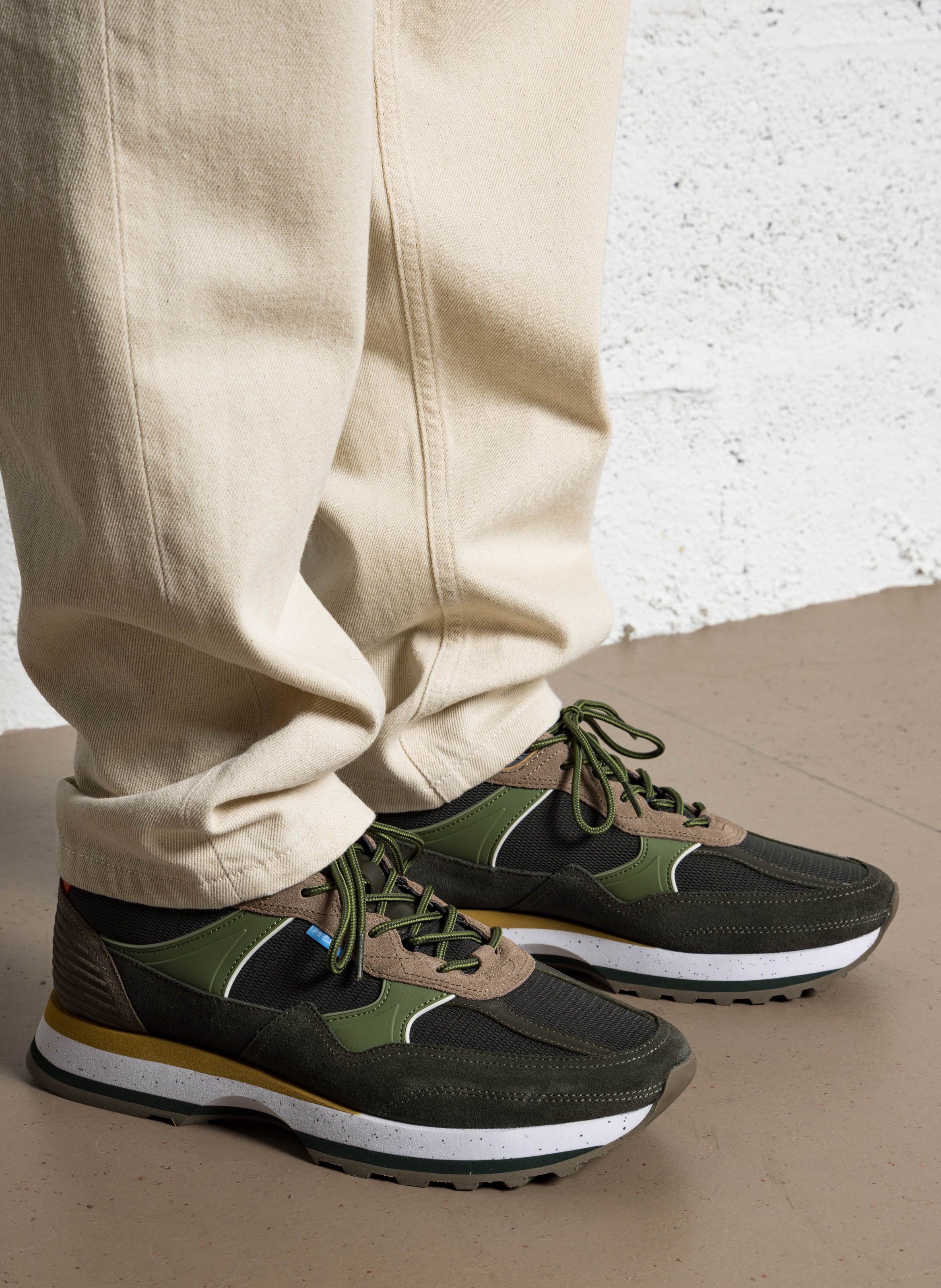 Plain low-top sneakers PAUL SMITH Khaki