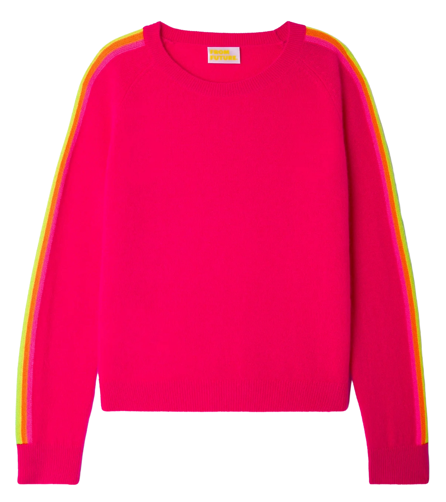 Pull court à manches imprimées en cachemire FROM FUTURE Rouge