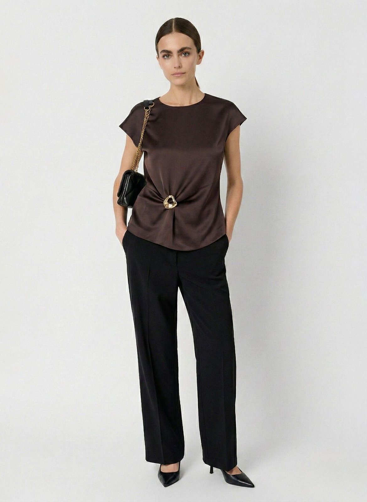 Top col rond GERARD DAREL Brown