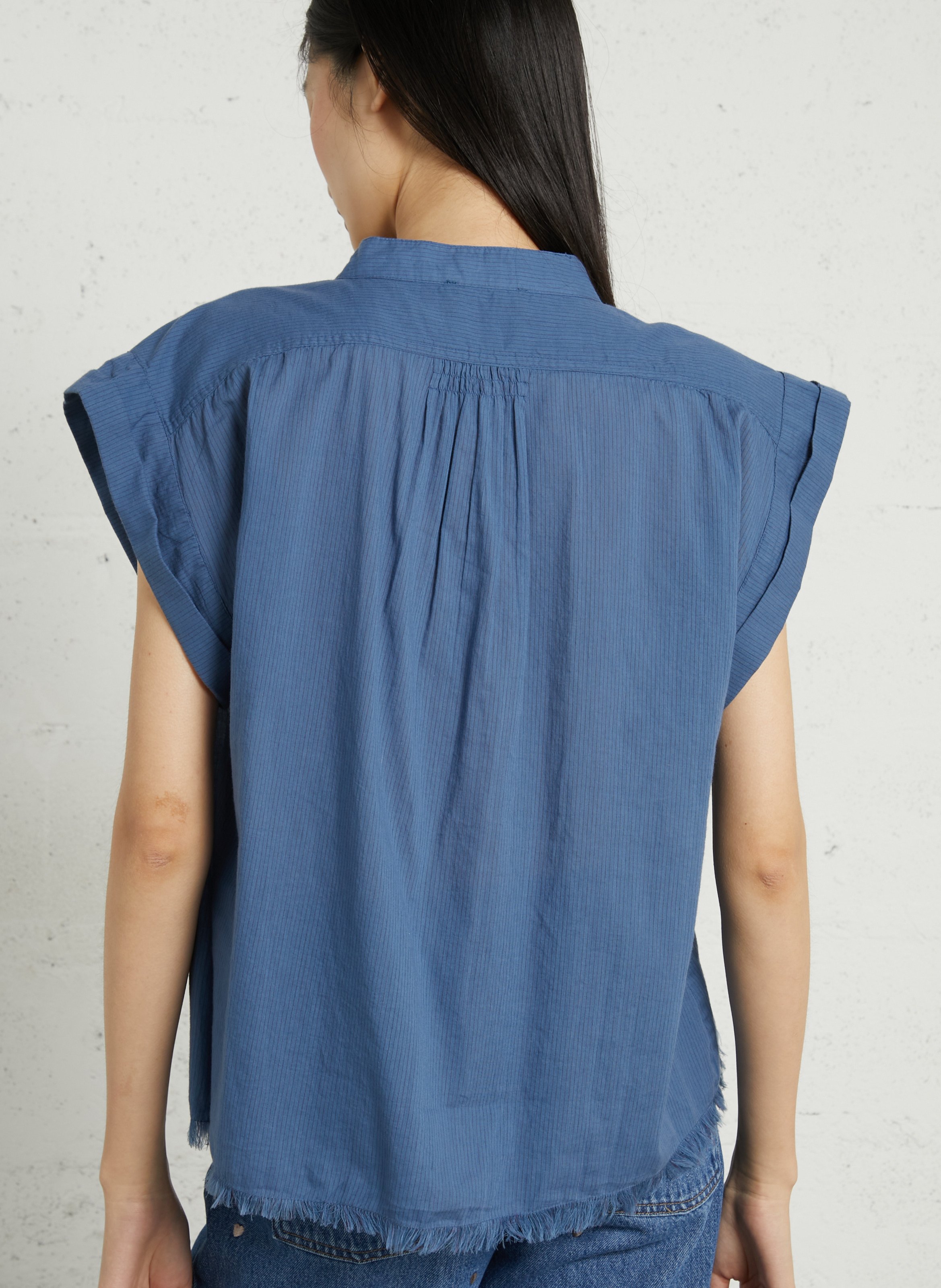 Round-neck striped shirt HOD PARIS Blue