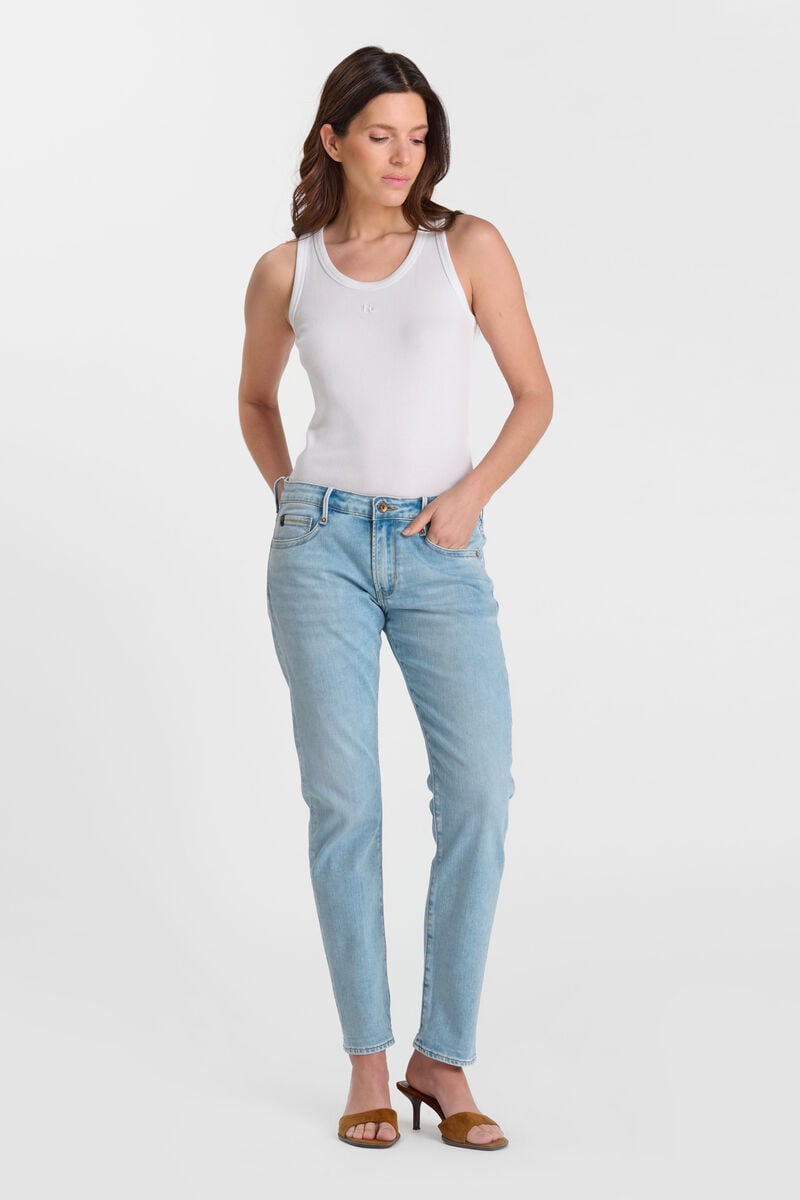 Loose, oversized 7/8 length jeans LE TEMPS DES CERISES Blue