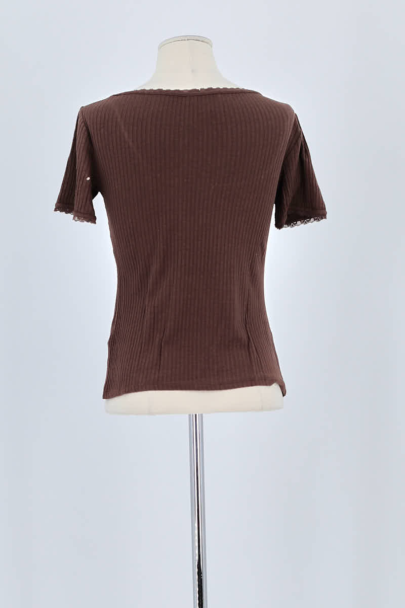 T-shirt ROUJE - Seconde Main Brown
