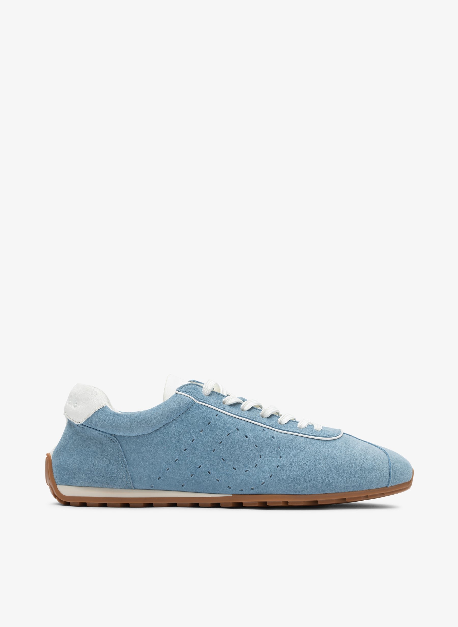 Sneakers en cuir velours ciel PARALLELE PARIS Bleu