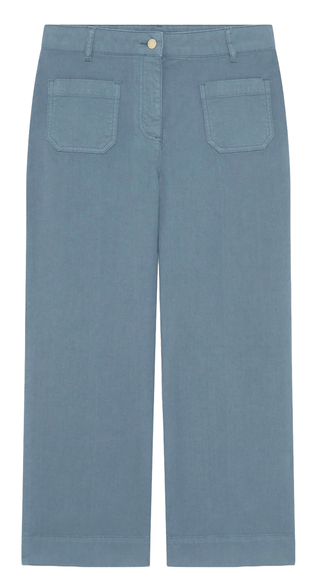 Pantalon droit en coton mélangé CAROLL Vert