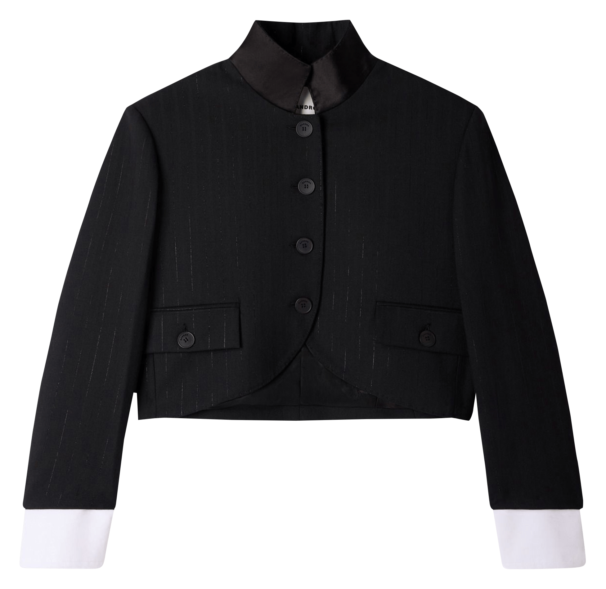 Veste courte droite SANDRO Noir