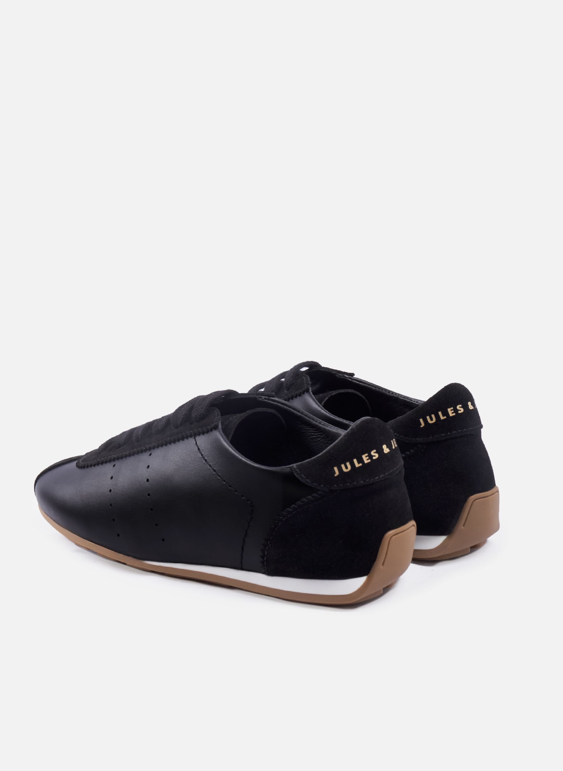 Flat sneakers Sofia leather JULES & JENN Black