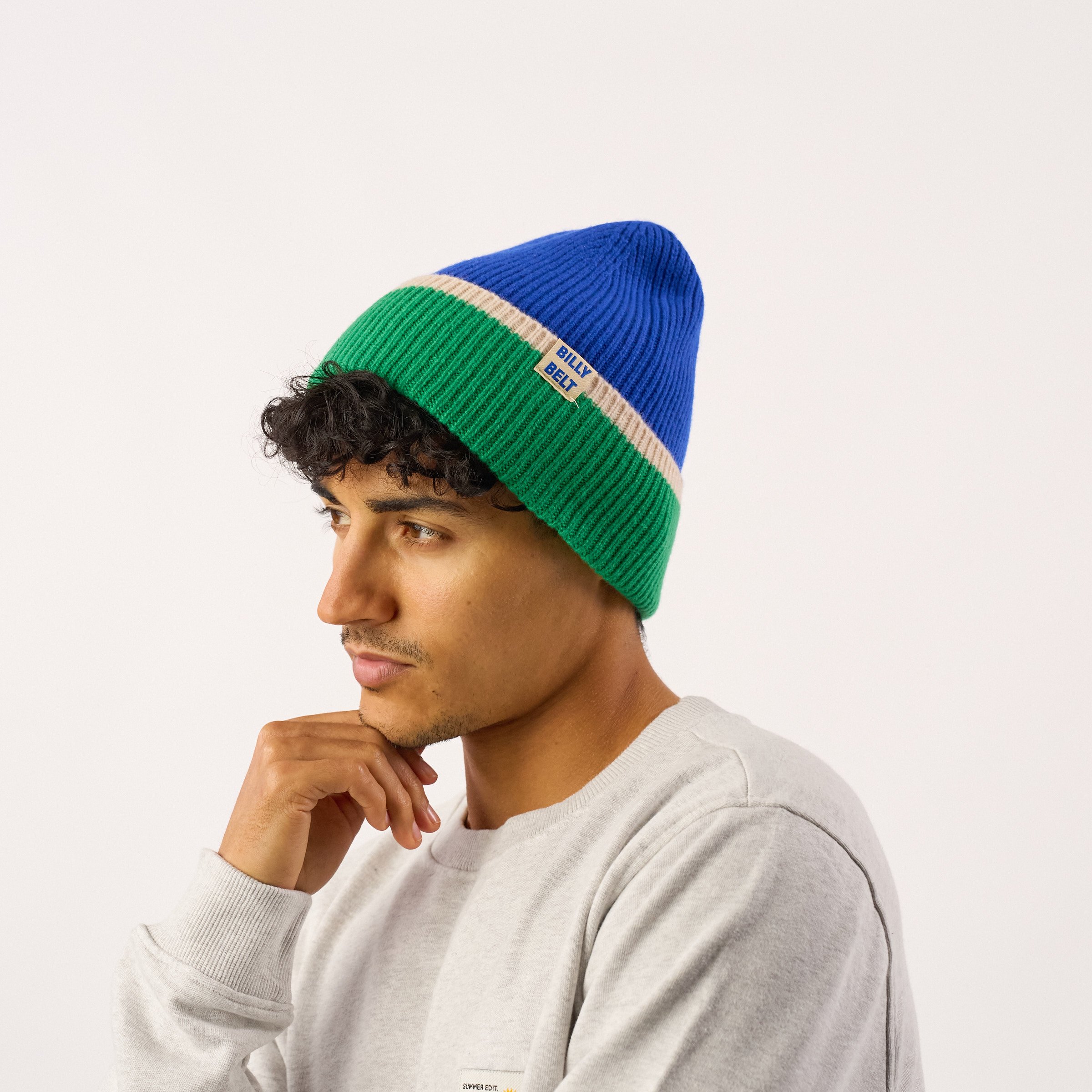 Wool hat BILLYBELT Blue