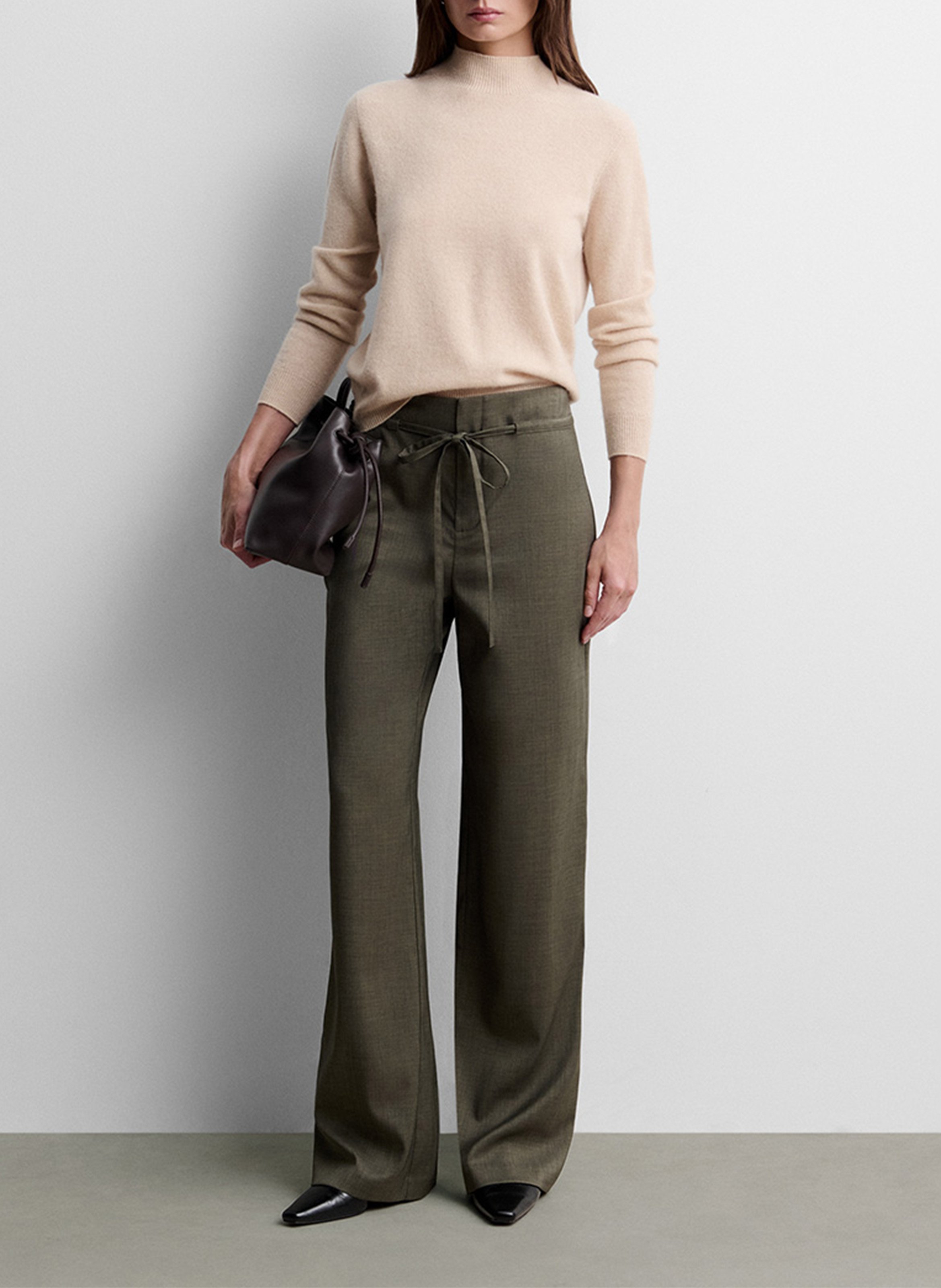 Weite Taillenhose SIMORRA Khaki