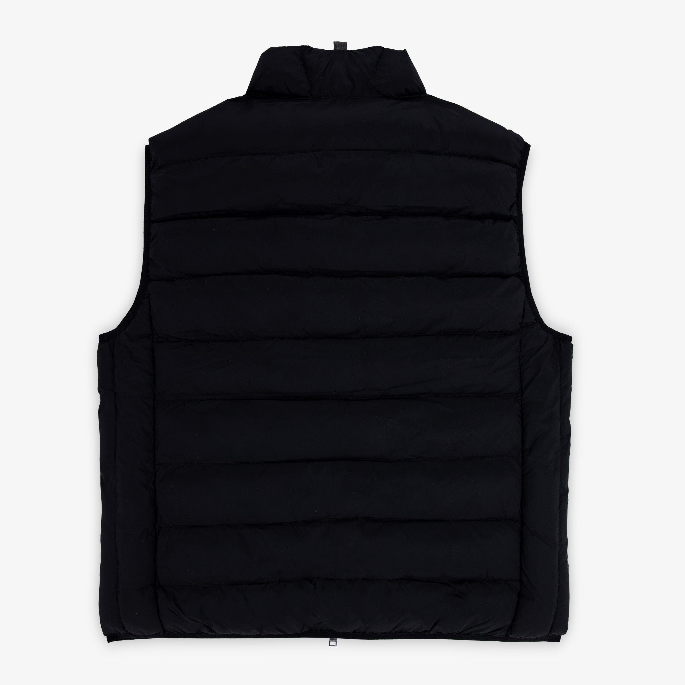 Men's black sleeveless padded jacket with stand-up collar piumino SERGE BLANCO Black