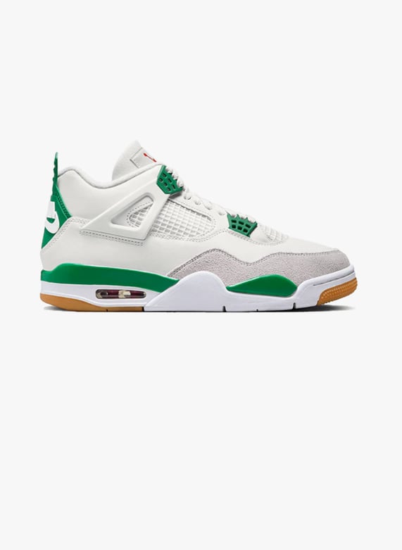Basket Montantes En Cuir Air Jordan 4 Retro Sb Pine Green Nike Femme AJ4PG BU 38 Place des Tendances