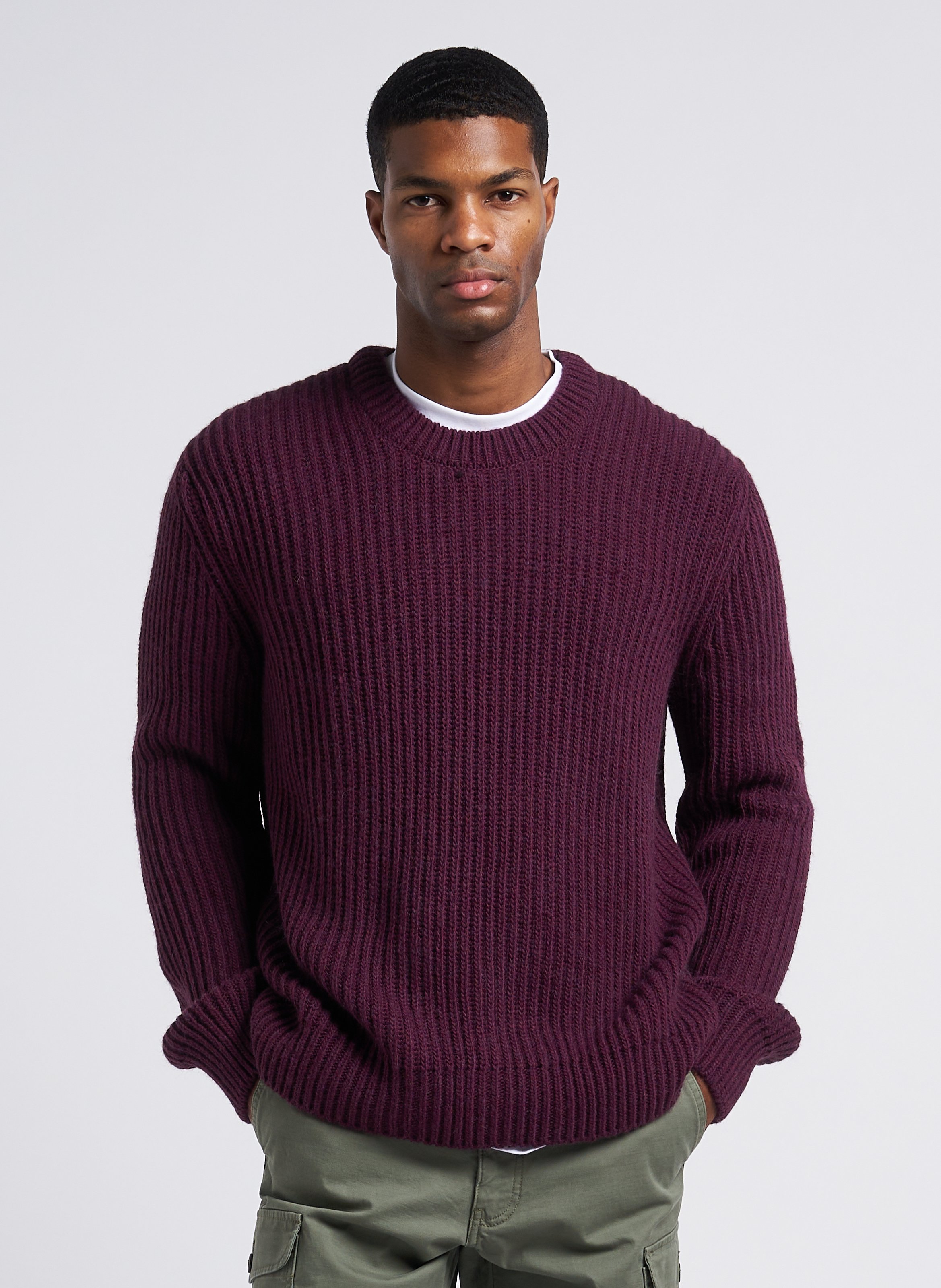 Chunky on sale purple sweater