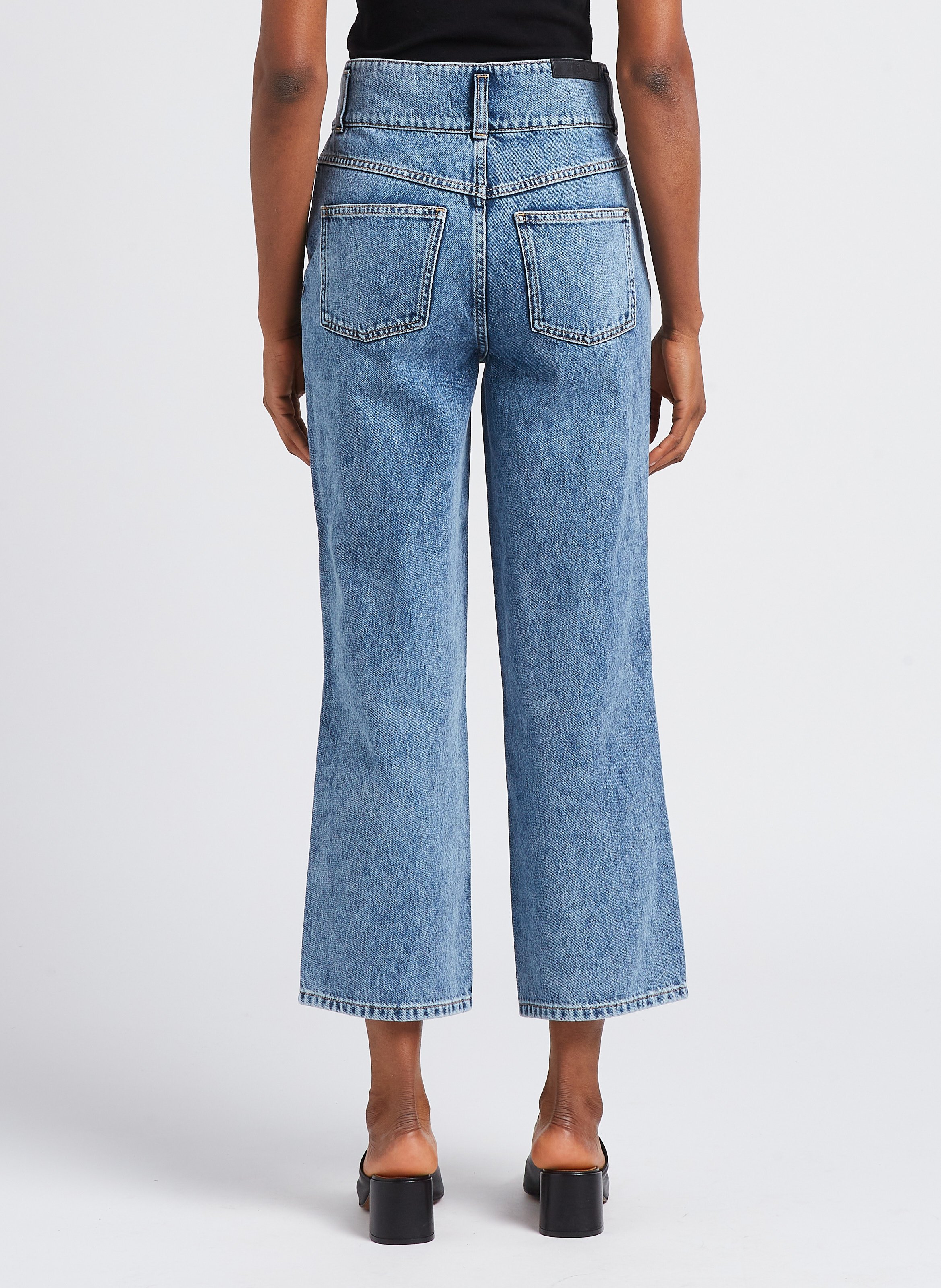 Faded straight-leg jeans IRO Blue
