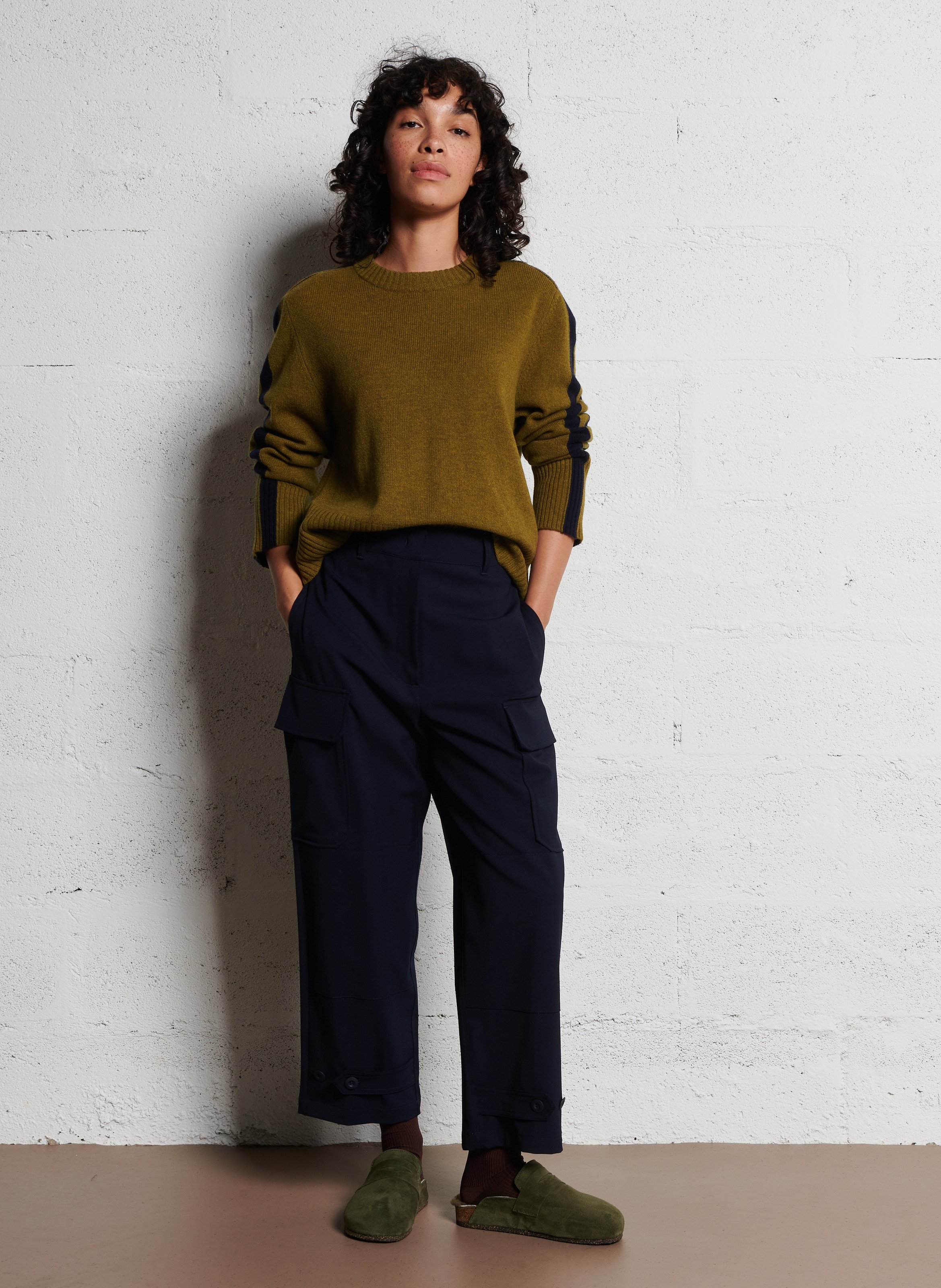 Azawood high-waisted wide-leg trousers MAX MARA WEEK END Blue
