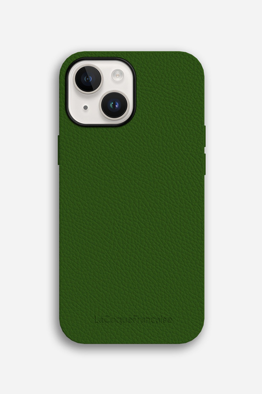 Leather phone case for iPhone 14 Plus LA COQUE FRANCAISE Green