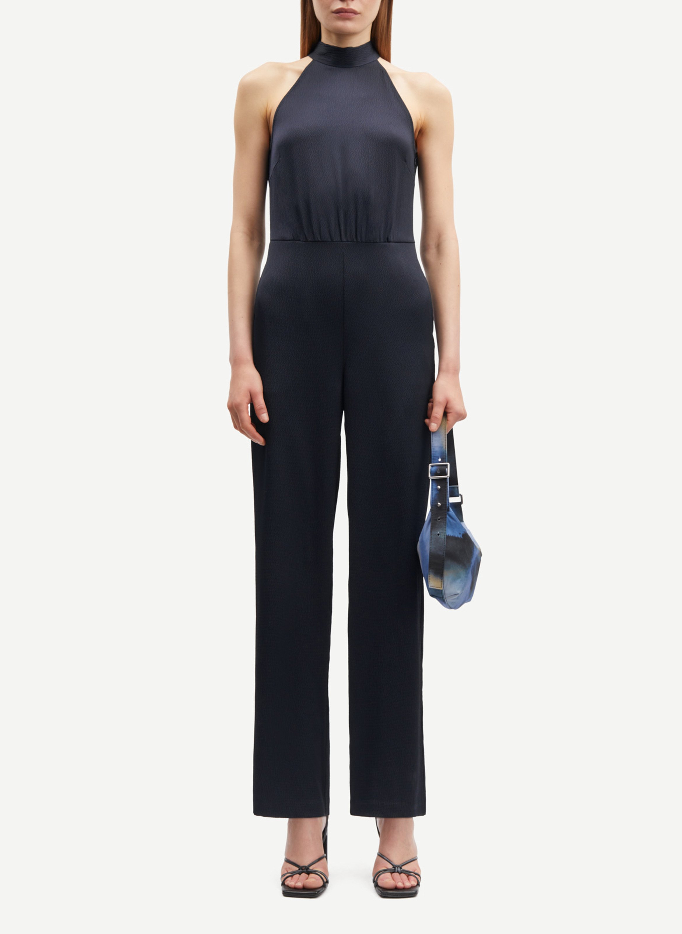 Combinaison satinée SAMSOE SAMSOE Bleu