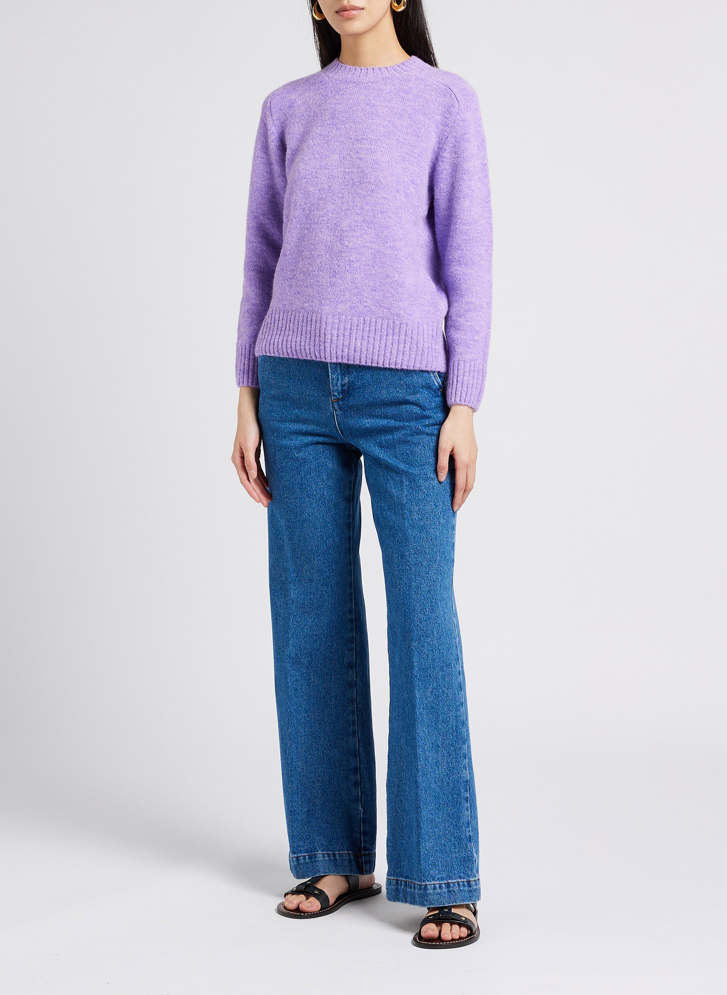Jean boot-cut en coton  SOEUR Bleu
