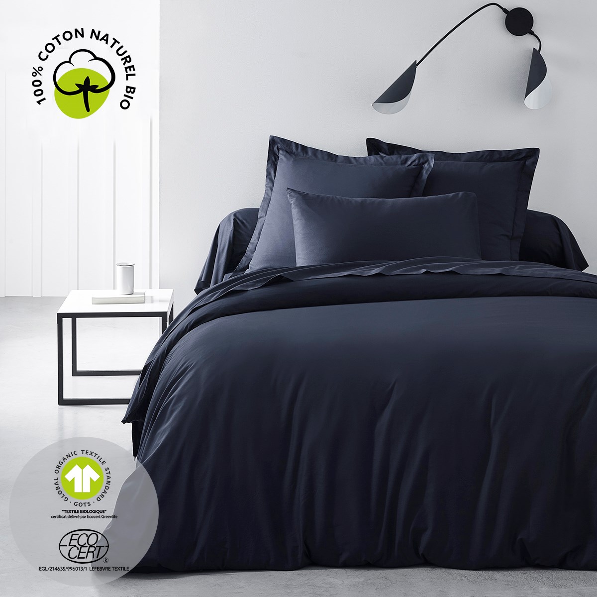 Duvet cover for cotton bed TODAY LINGE DE MAISON Blue
