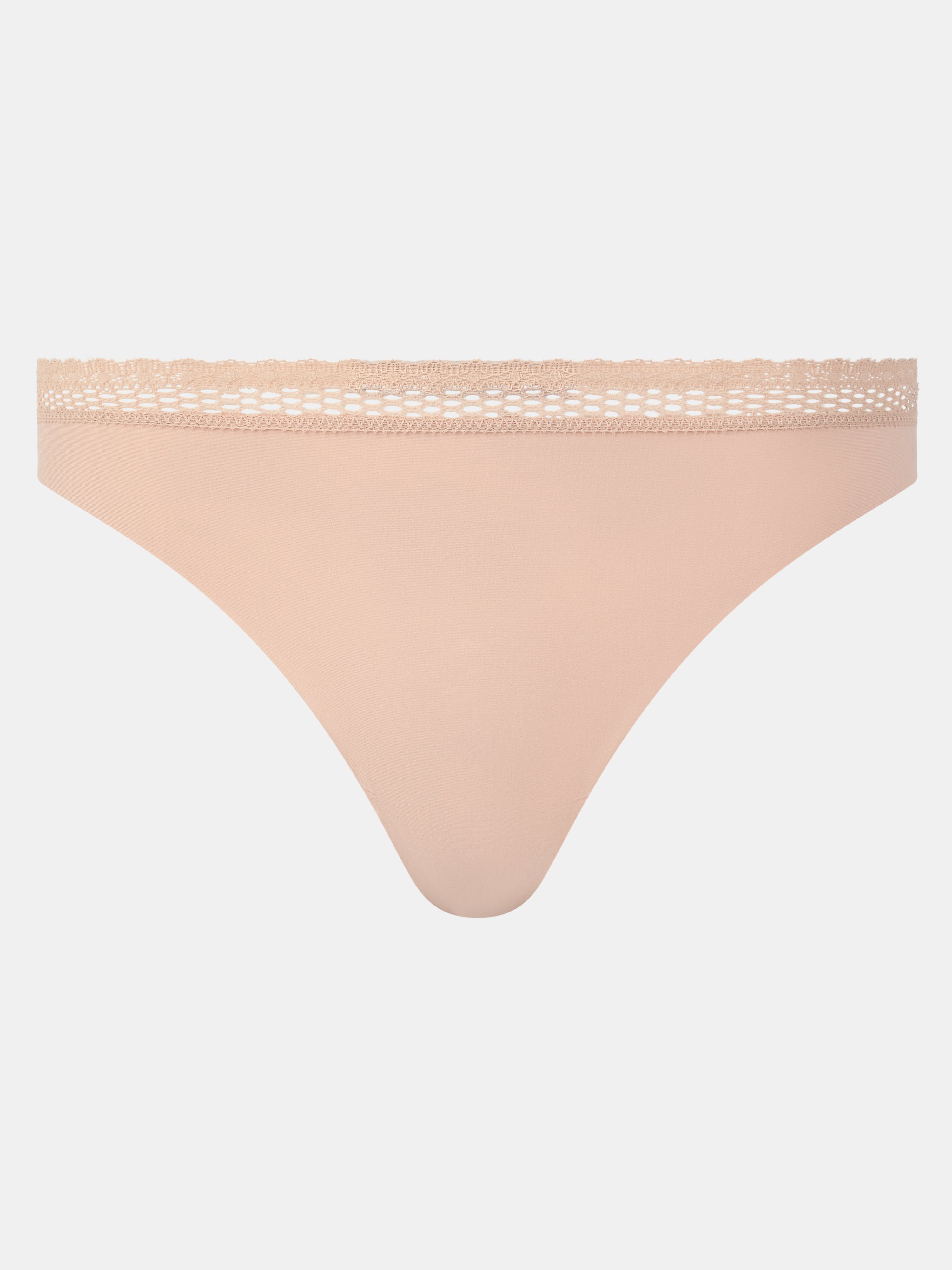 Cotton tanga CHANTELLE Beige