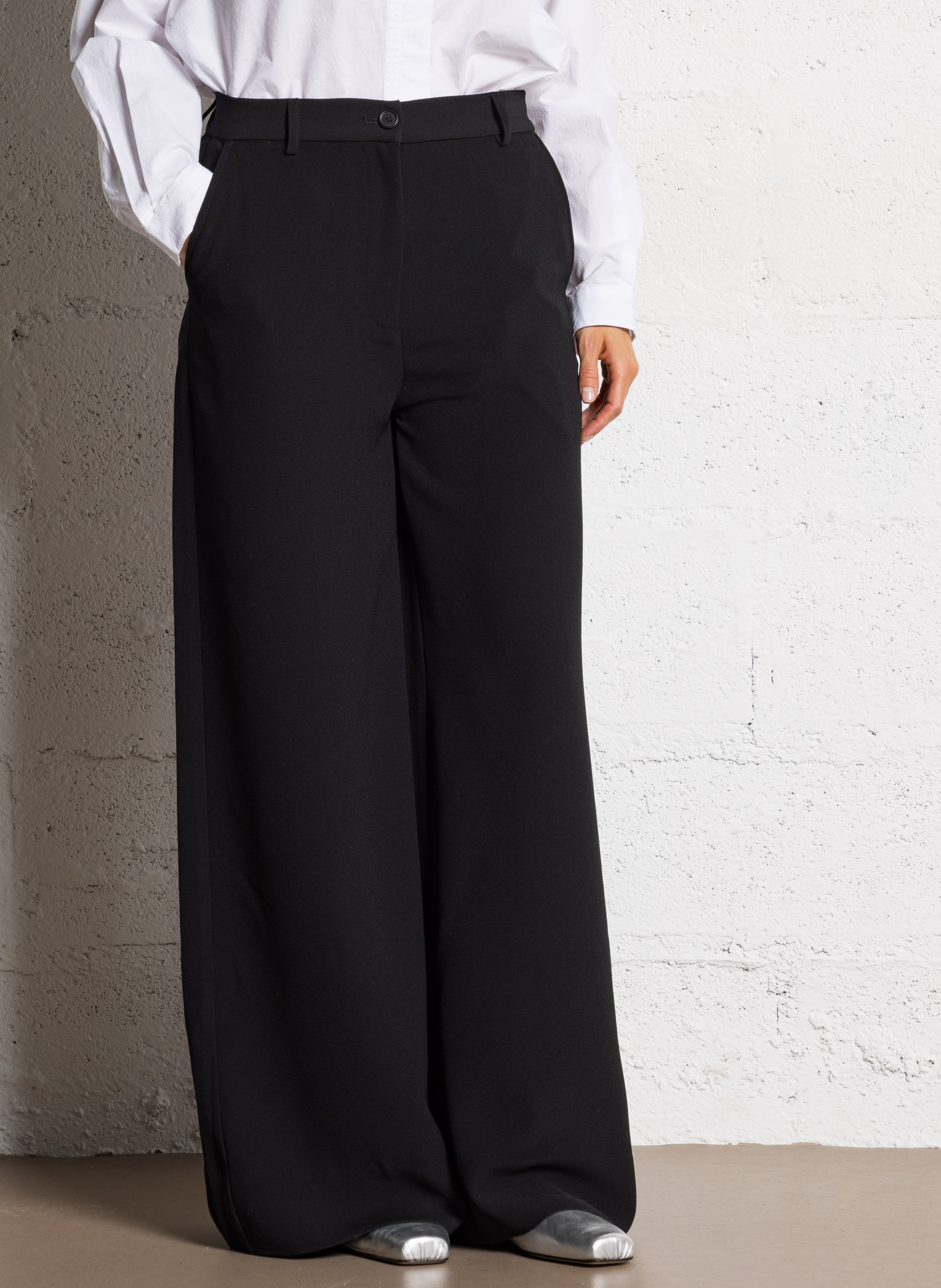 Wide pants in mixed recycled fibers RUE DE TOKYO