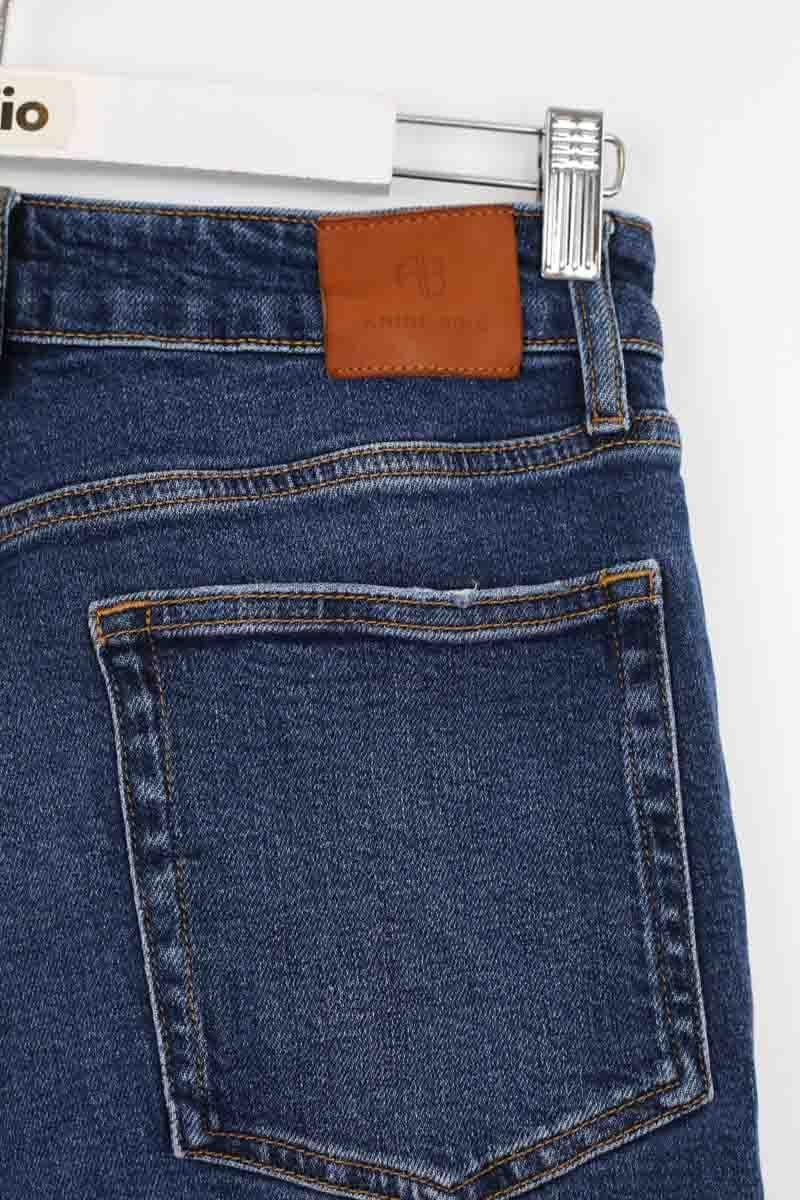Cotton straight jeans ANINE BING - Seconde Main Blue