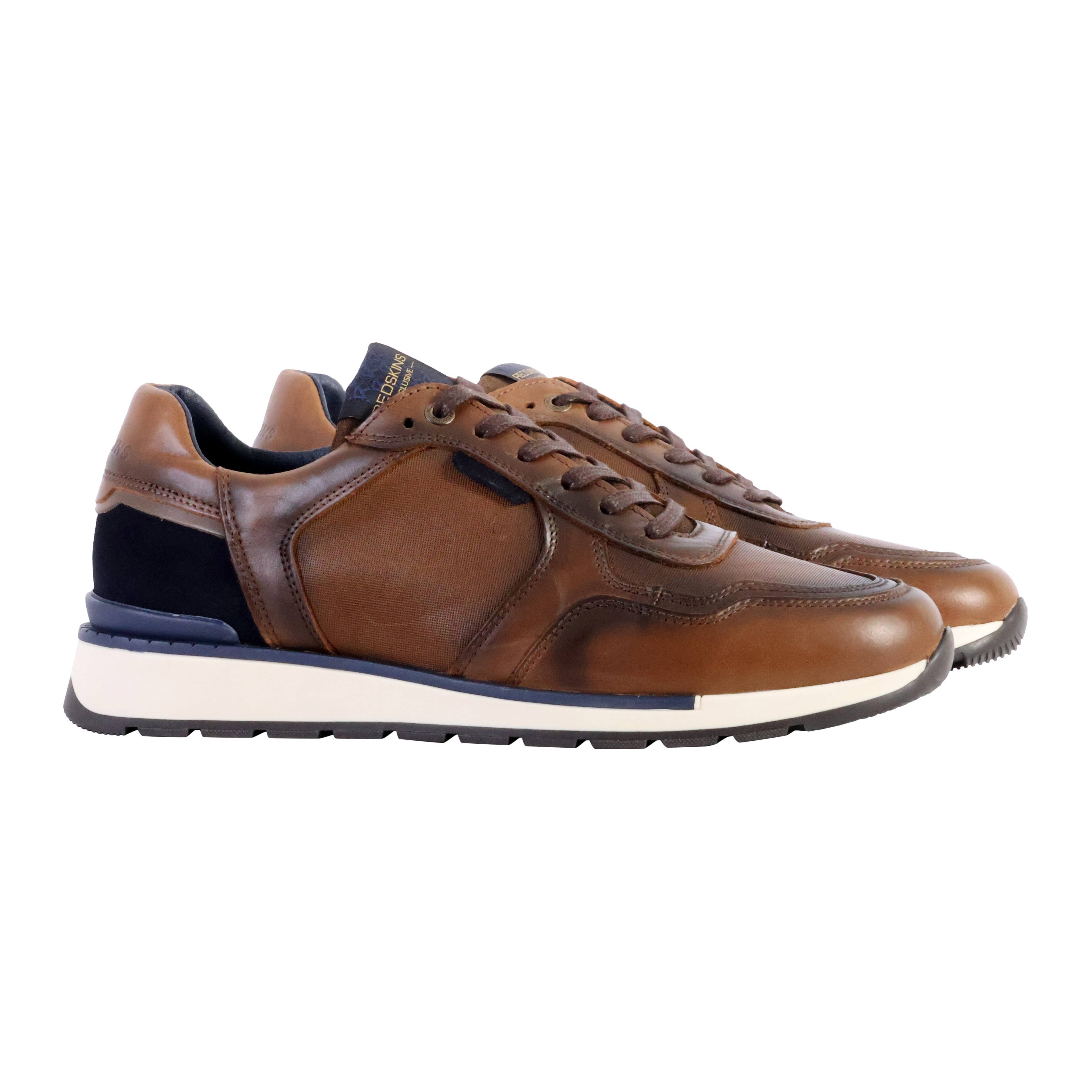 Nobel leather sneakers REDSKINS Brown