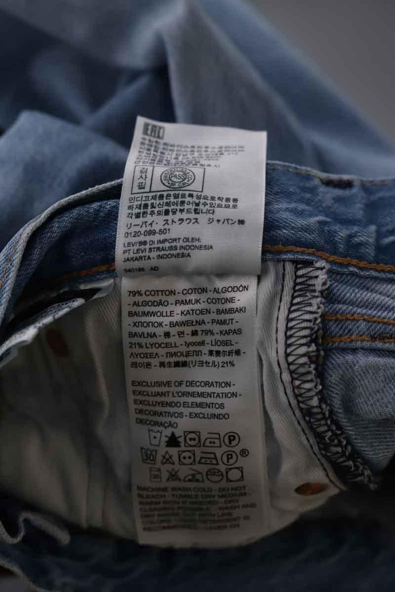 Cotton straight jeans LEVI'S - Seconde main Blue