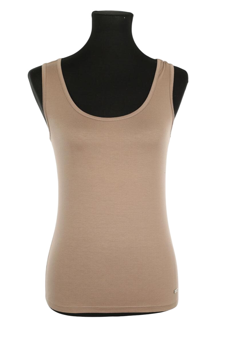 Sleeveless cotton top PAULE KA - Seconde main Brown