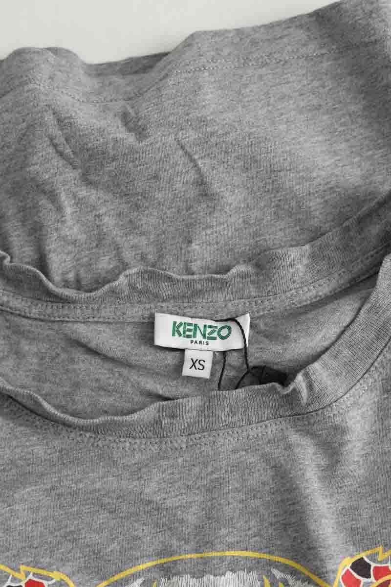 Cotton T-shirt KENZO - SECONDE MAIN Grey