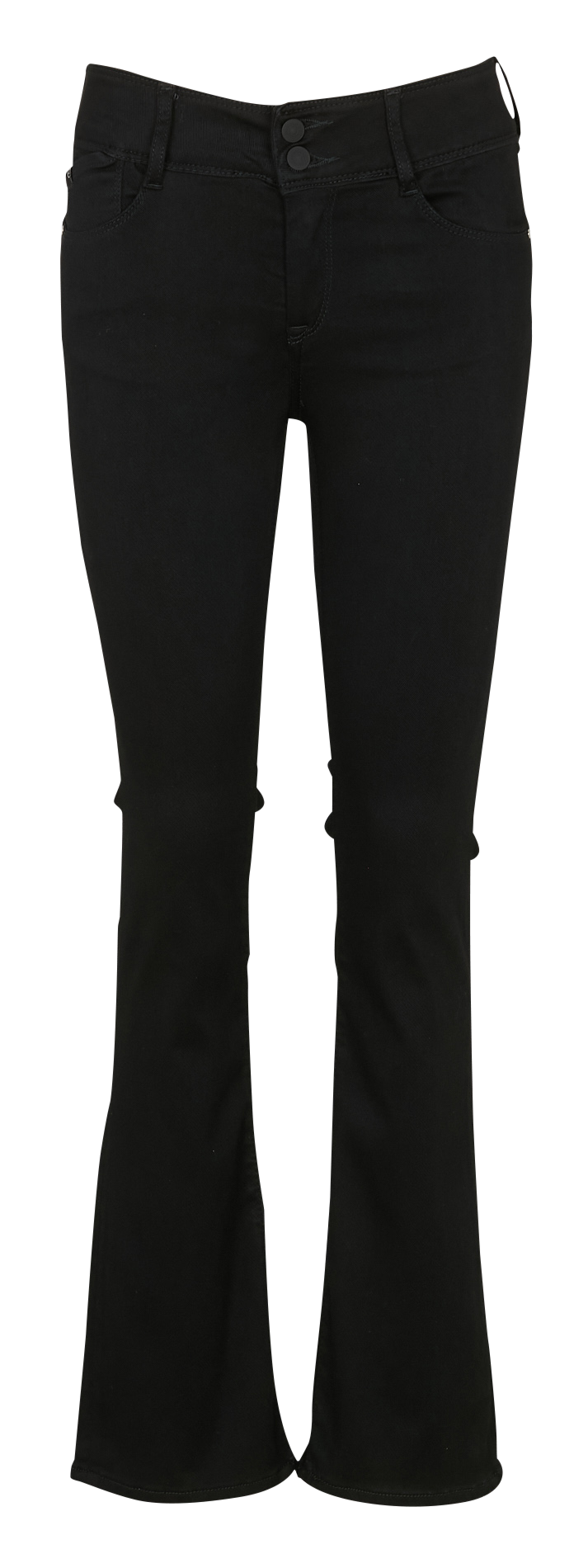 Jean droit effet push-up stretch LE TEMPS DES CERISES Noir