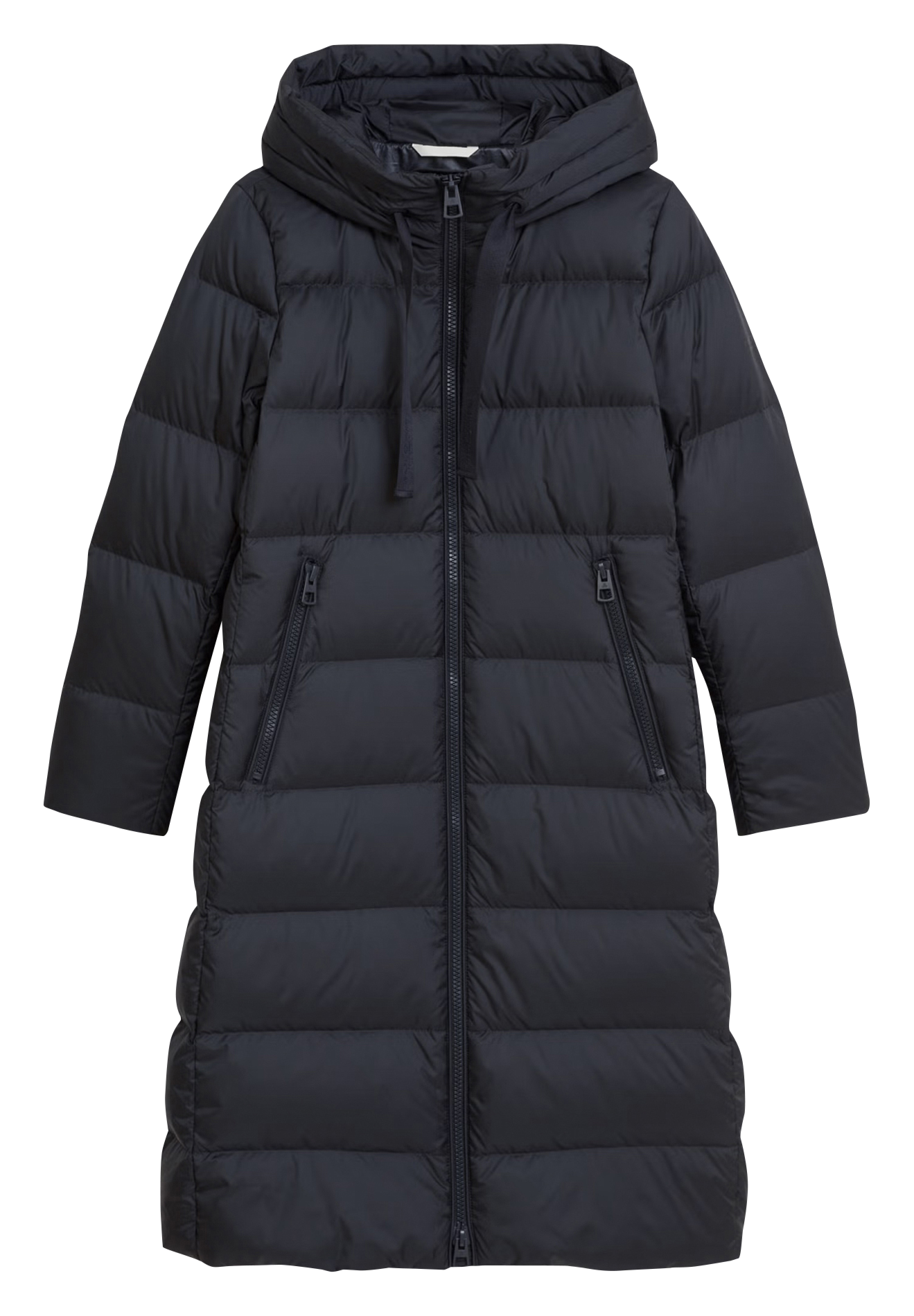 Halflange effen donsjas met capuchon MARC O'POLO Blauw