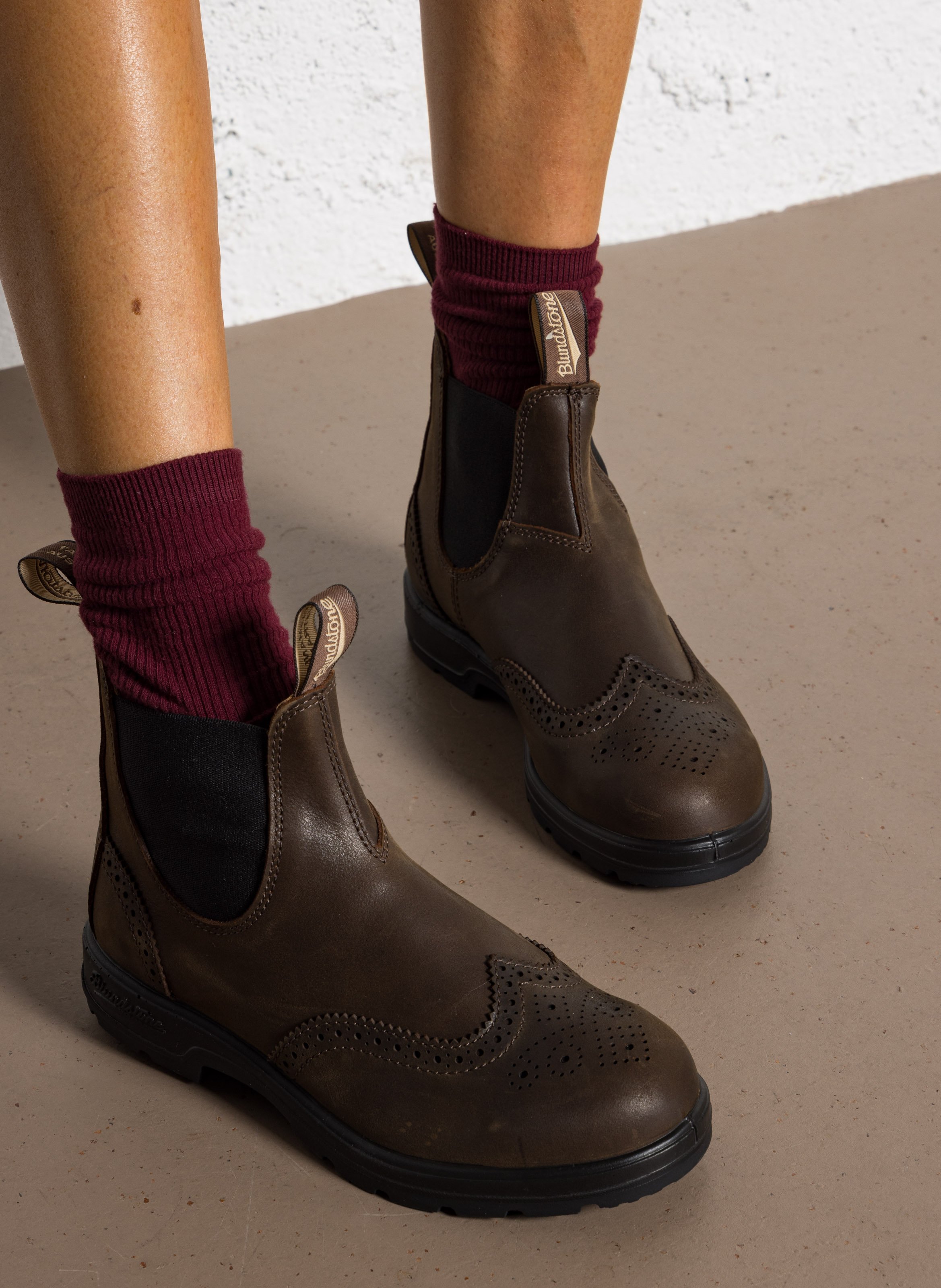 Bianca leather ankle boots BLUNDSTONE Brown