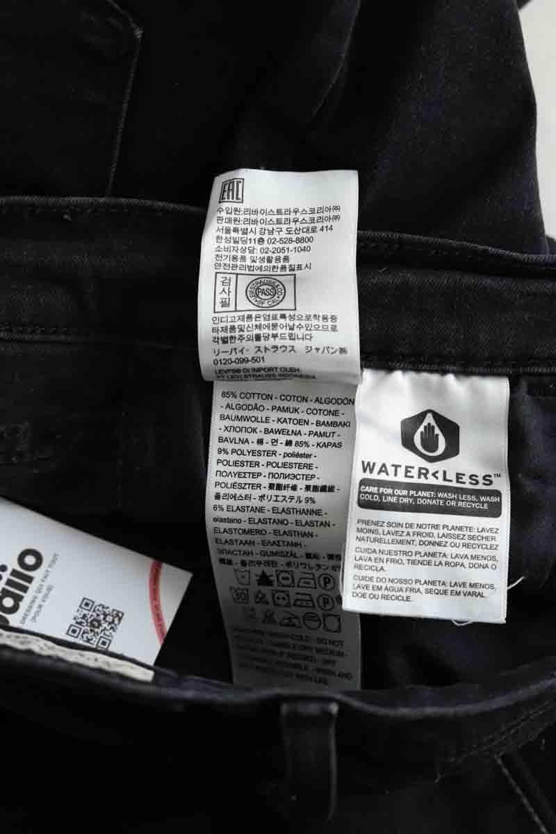 Cotton skinny jeans LEVI'S - Seconde main Black