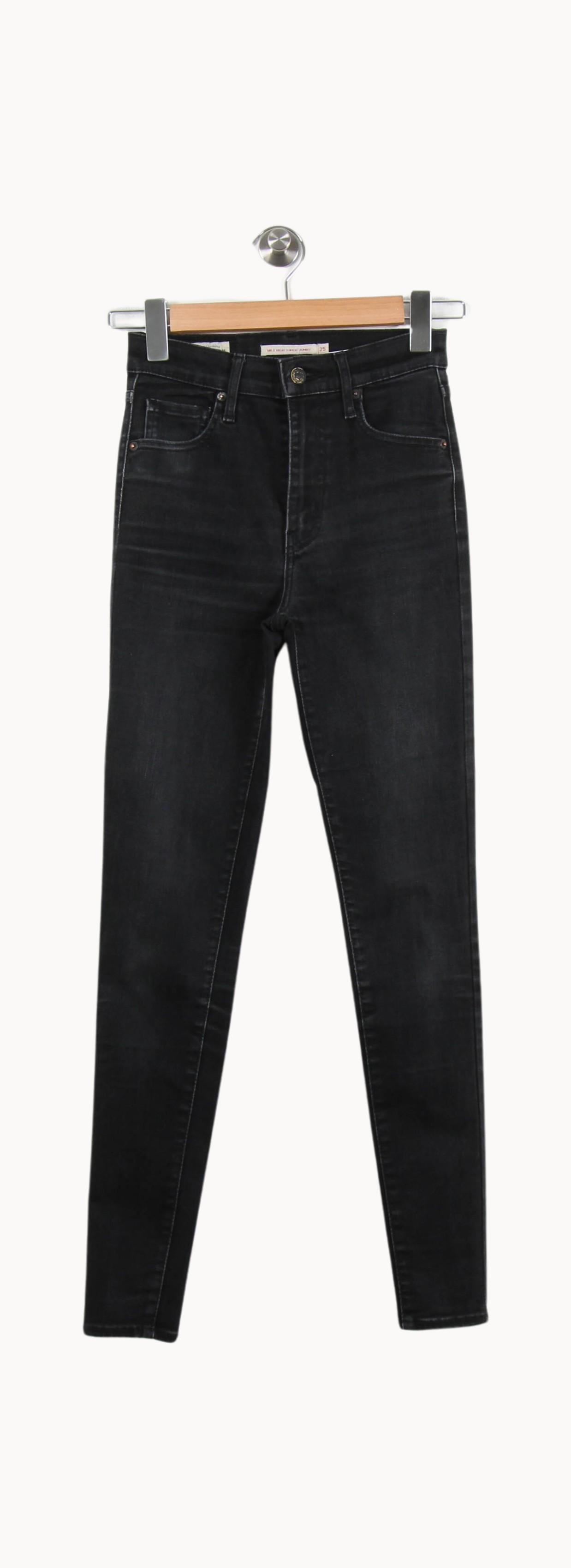 Cropped slim jeans with studs LEVI'S - Seconde main Black