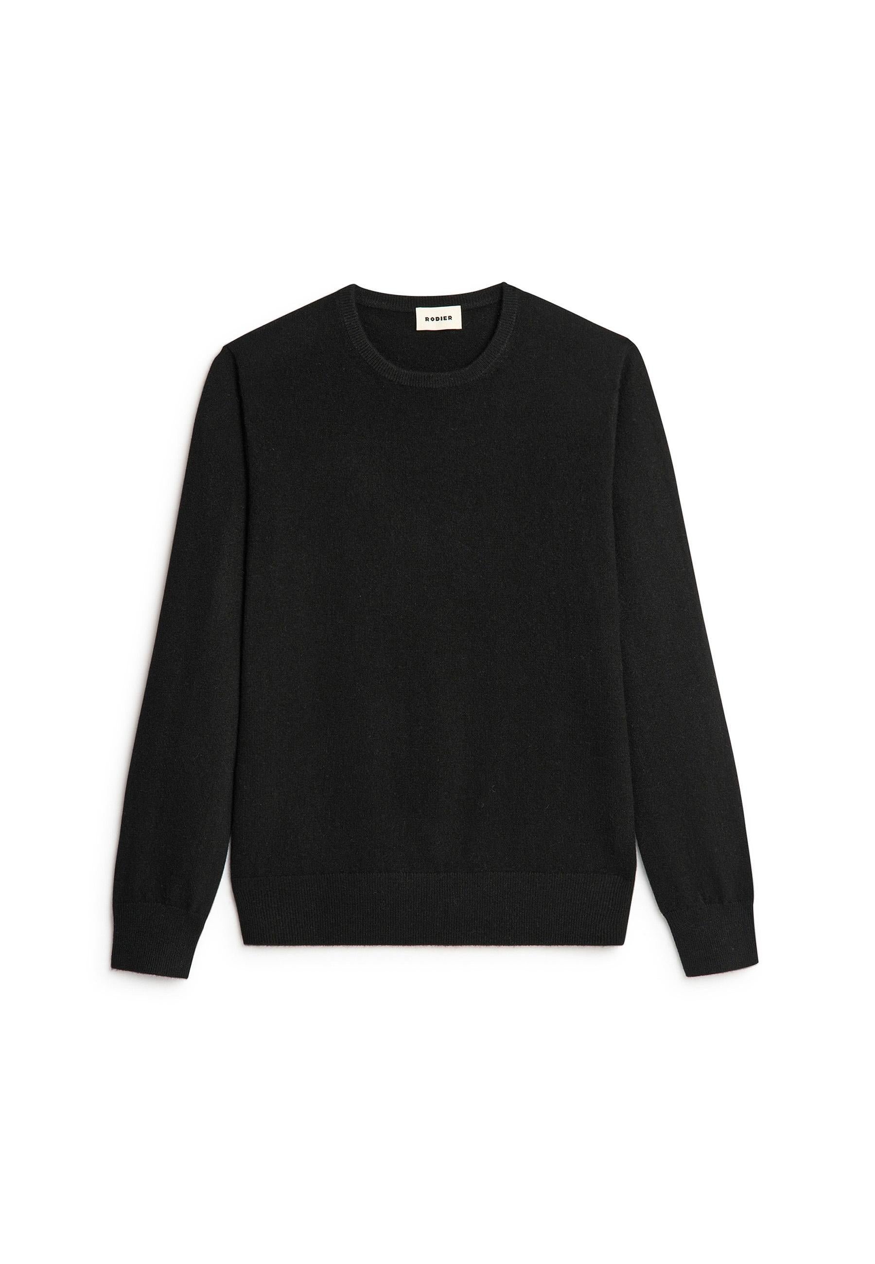 Belted cashmere sweater RODIER Black