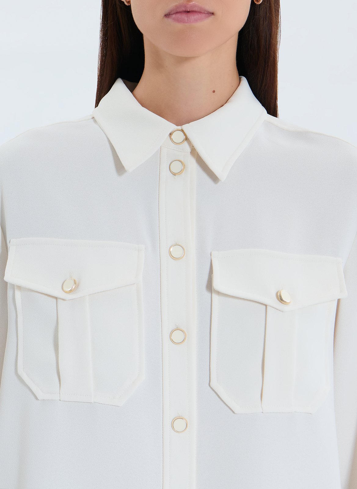 Chemise droite col classique ZAPA Blanc