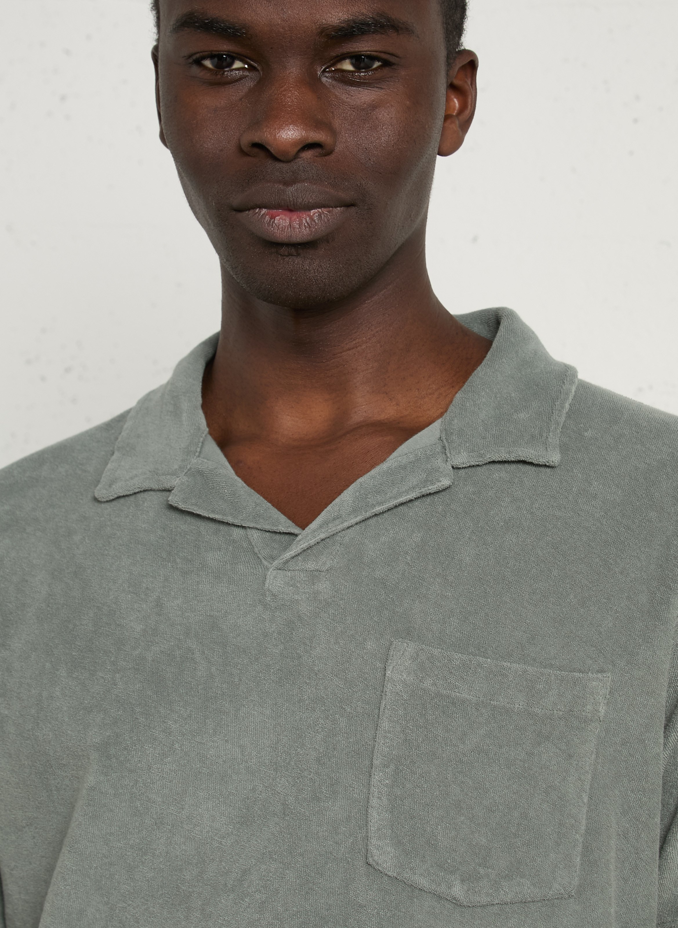 Rechte katoenen polo HARTFORD Kaki