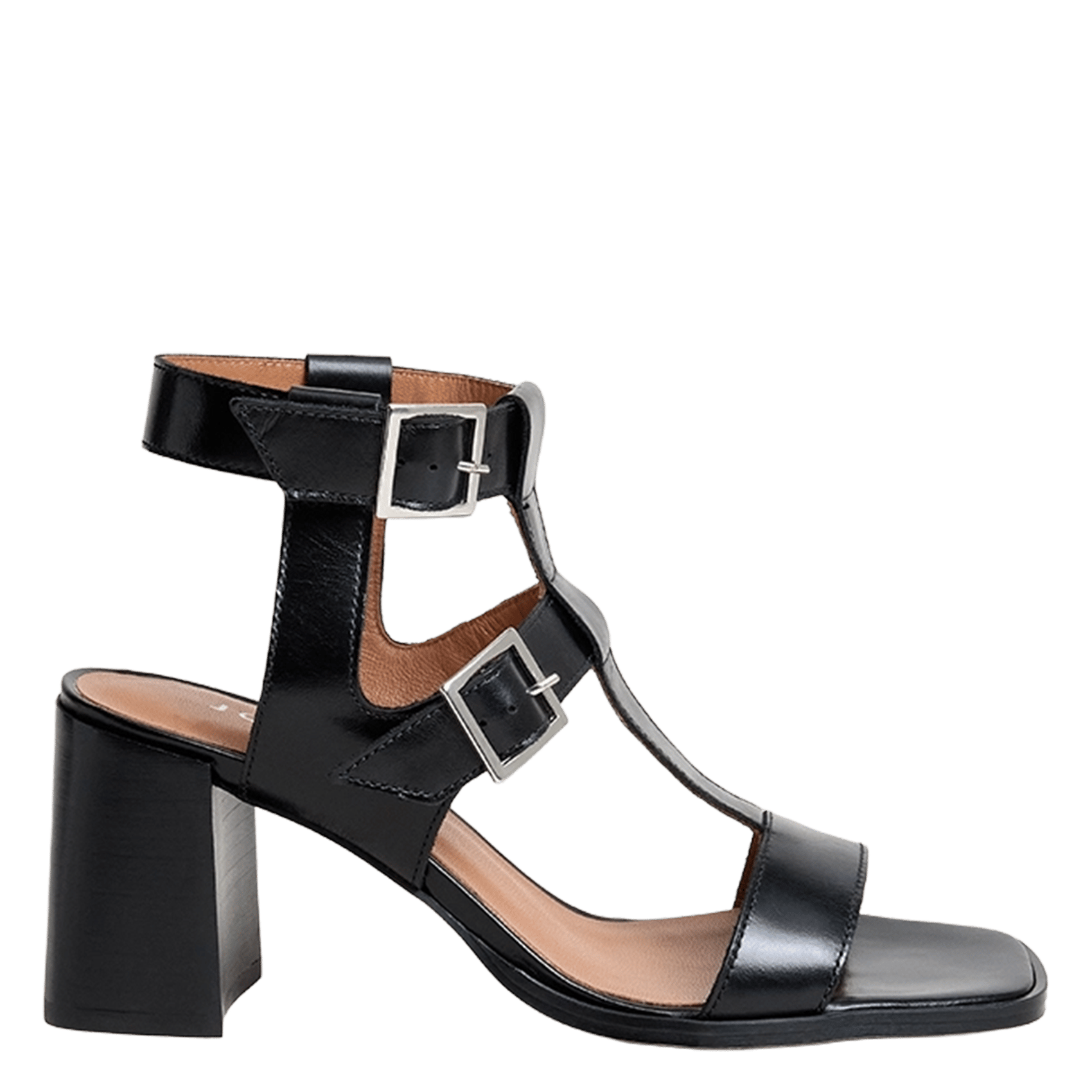 Alice - Ledersandalen mit Absatz JONAK Schwarz