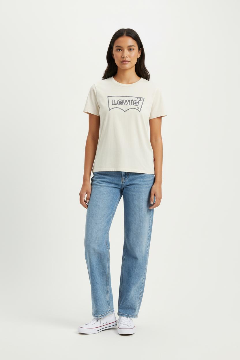 Tommy Badge T-shirt LEVI'S - Seconde main Beige