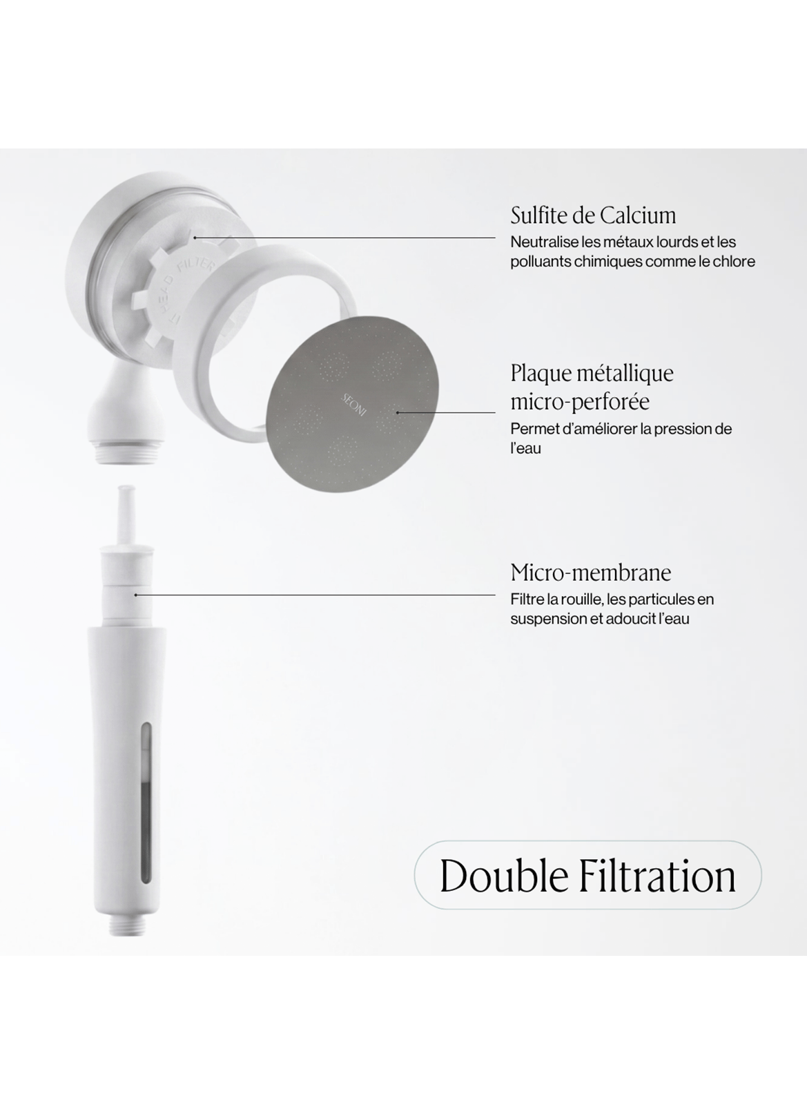 Shower Filter Head SEONI Rose