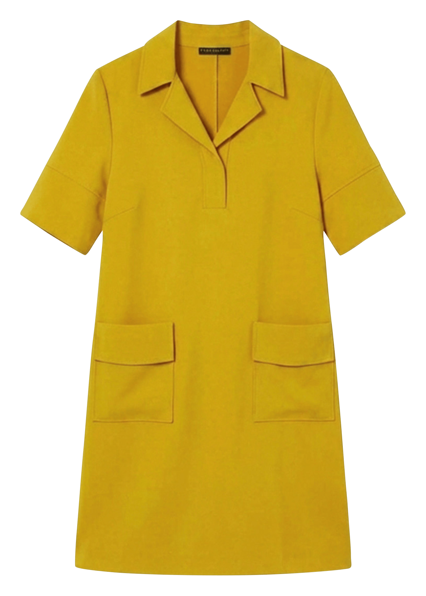 Robe courte unie en crêpe TARA JARMON Jaune