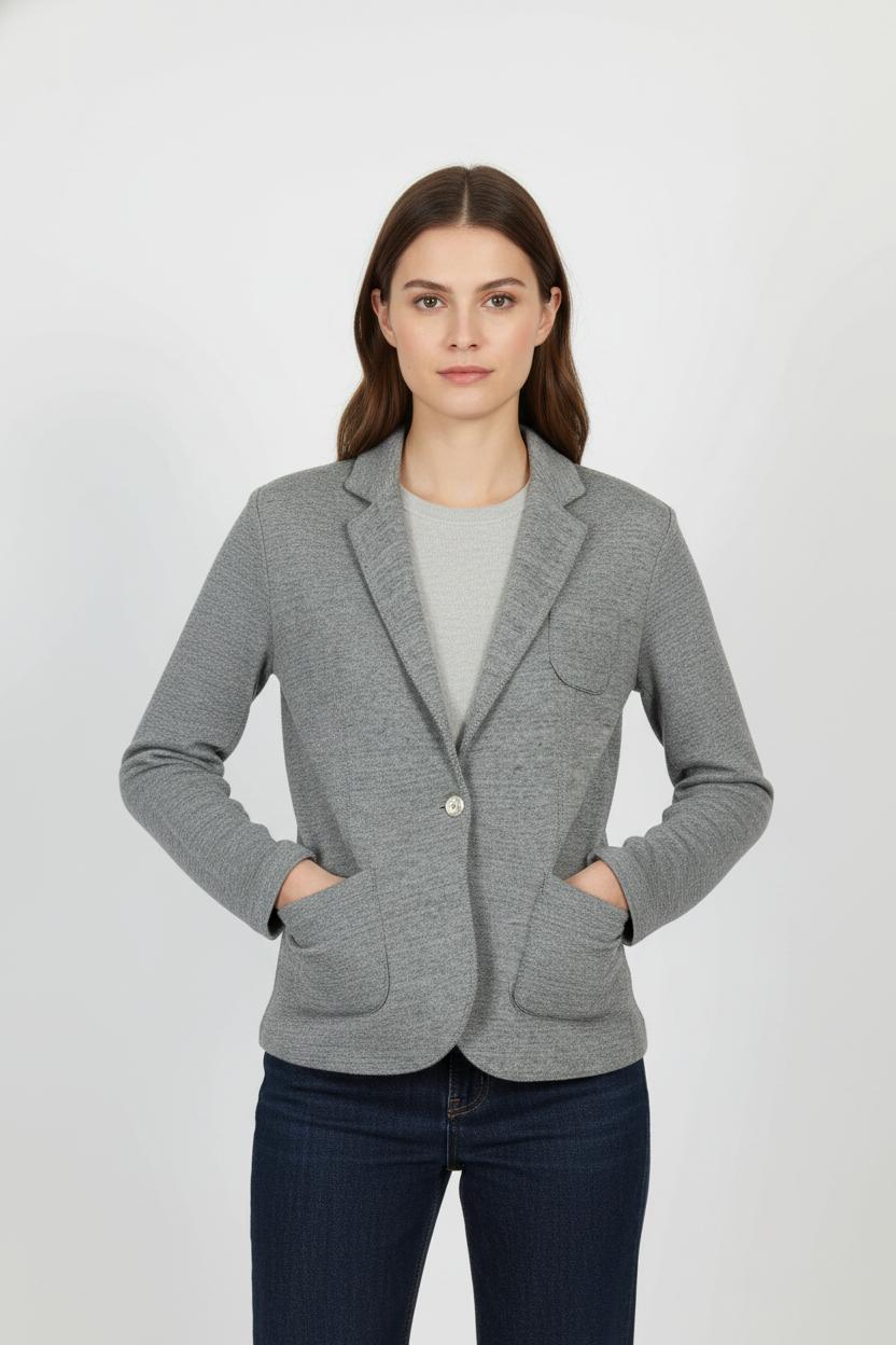 Jacket MAJESTIC FILATURES - SECONDE MAIN Grey