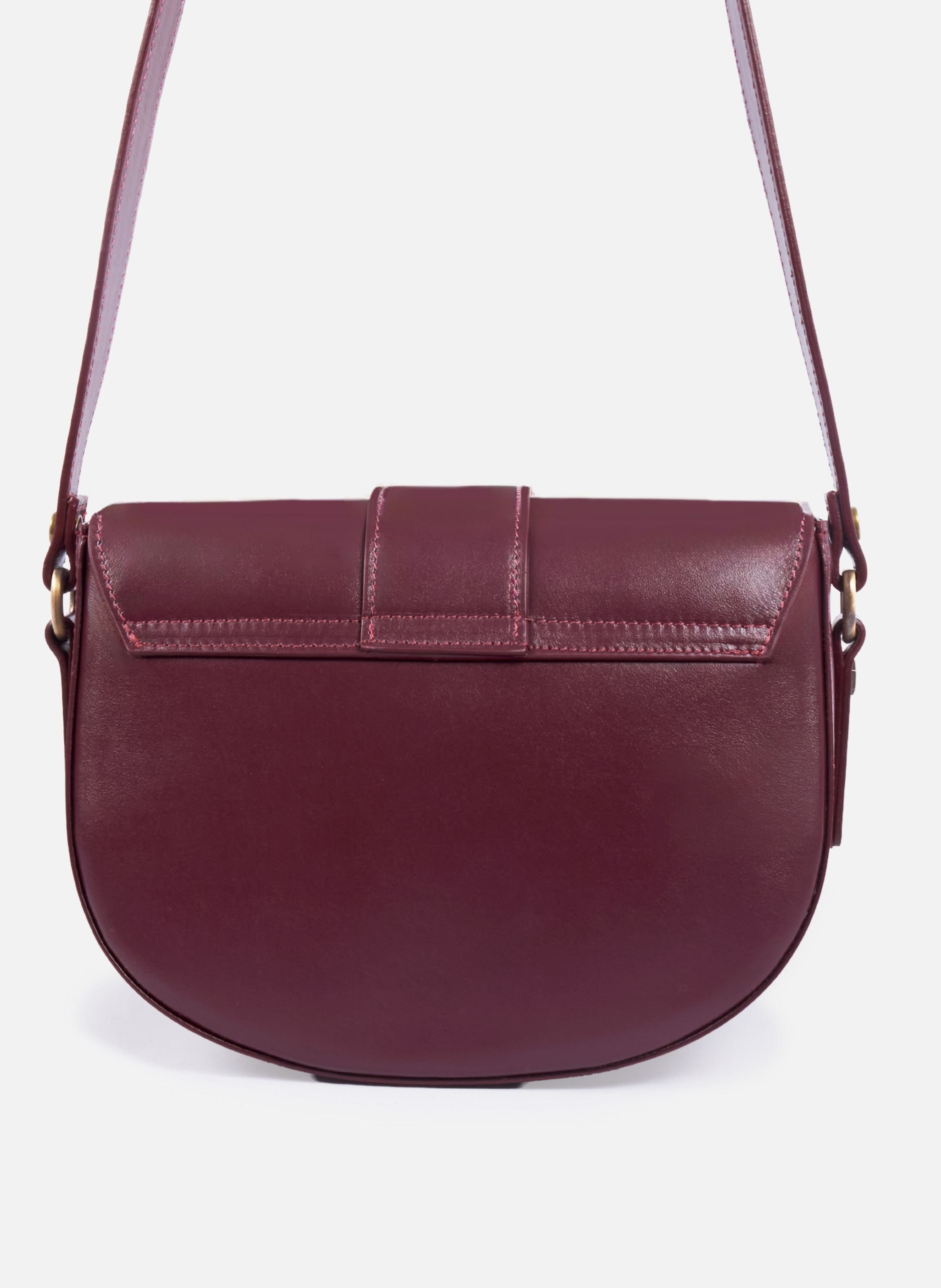 Leather bag with buckle | Red JULES & JENN Women