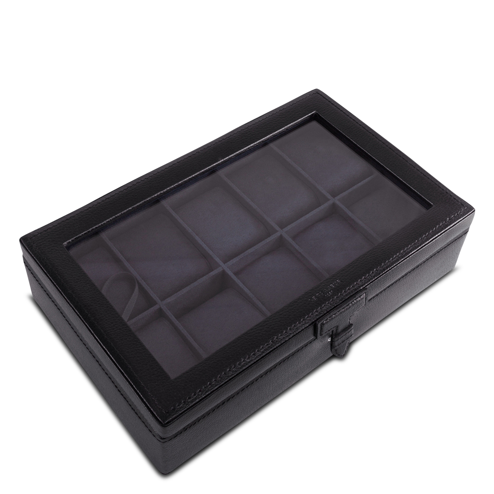Leather jewelry box LE TANNEUR Black