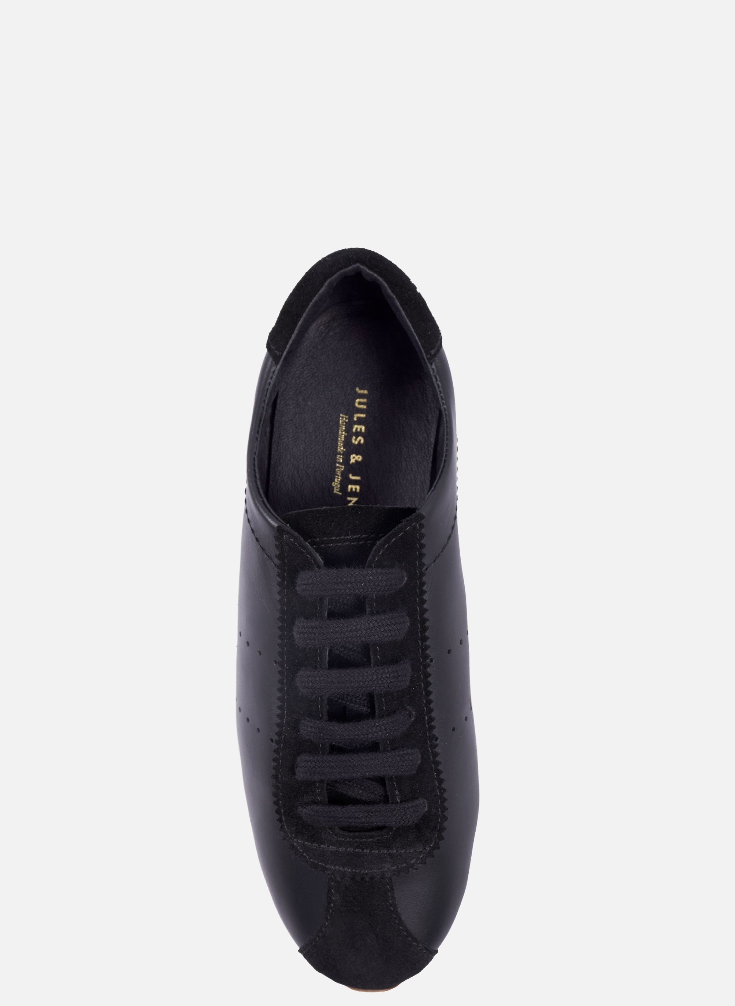 Flat sneakers Sofia leather JULES & JENN Black