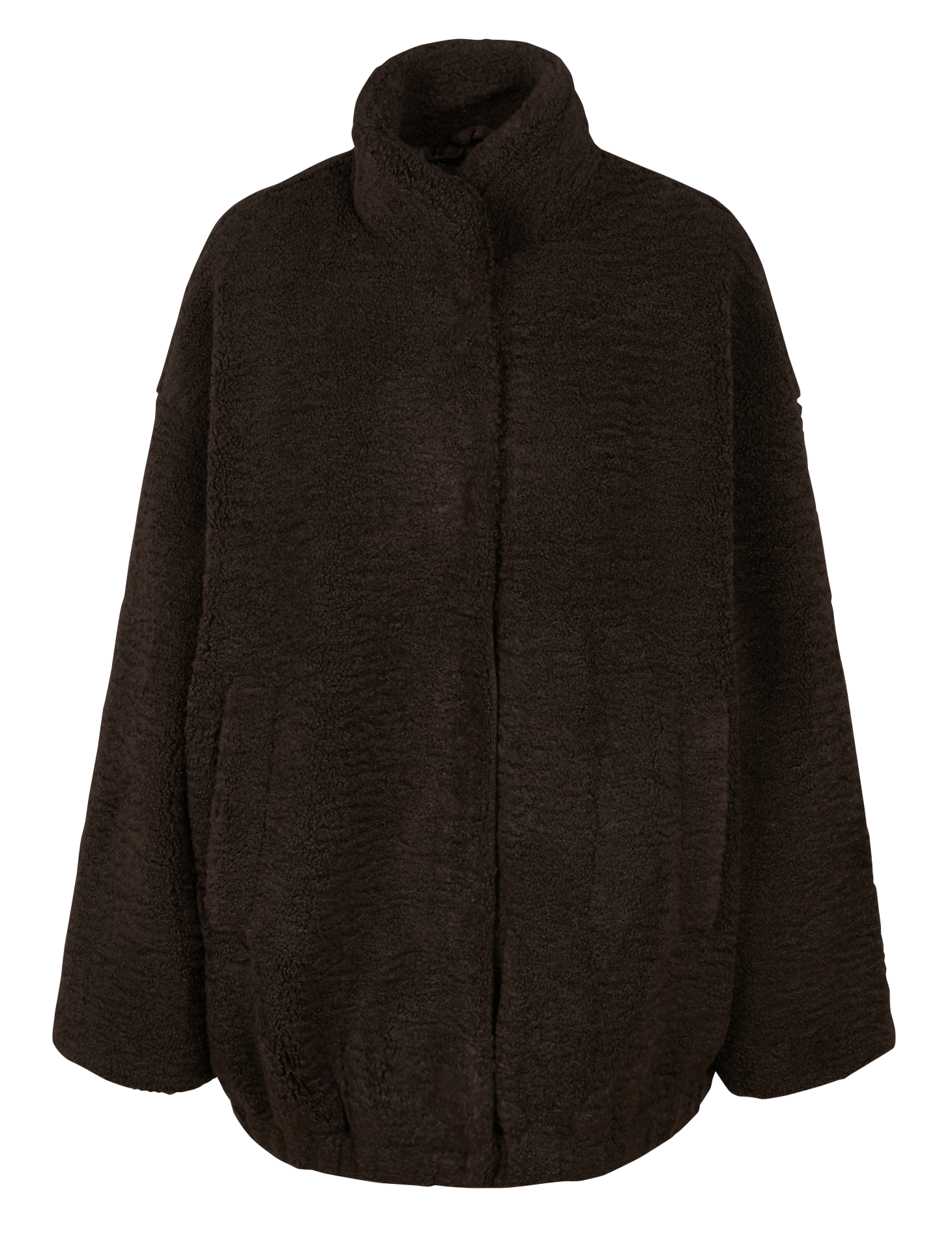 Oversized jas met opstaande kraag LA FEE MARABOUTEE Bruin