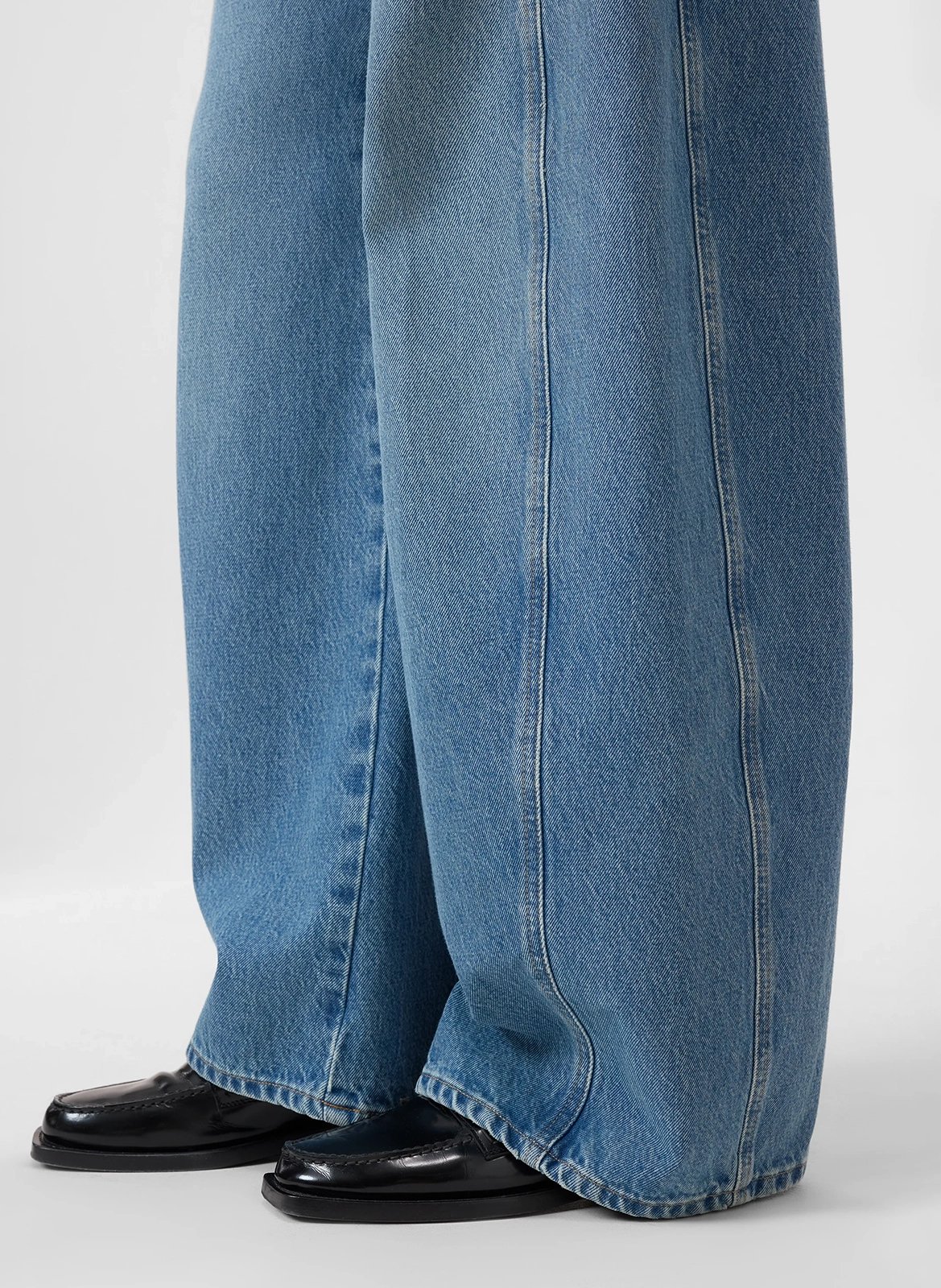 Wide-leg barrel-fit cotton jeans CLOSED Blue
