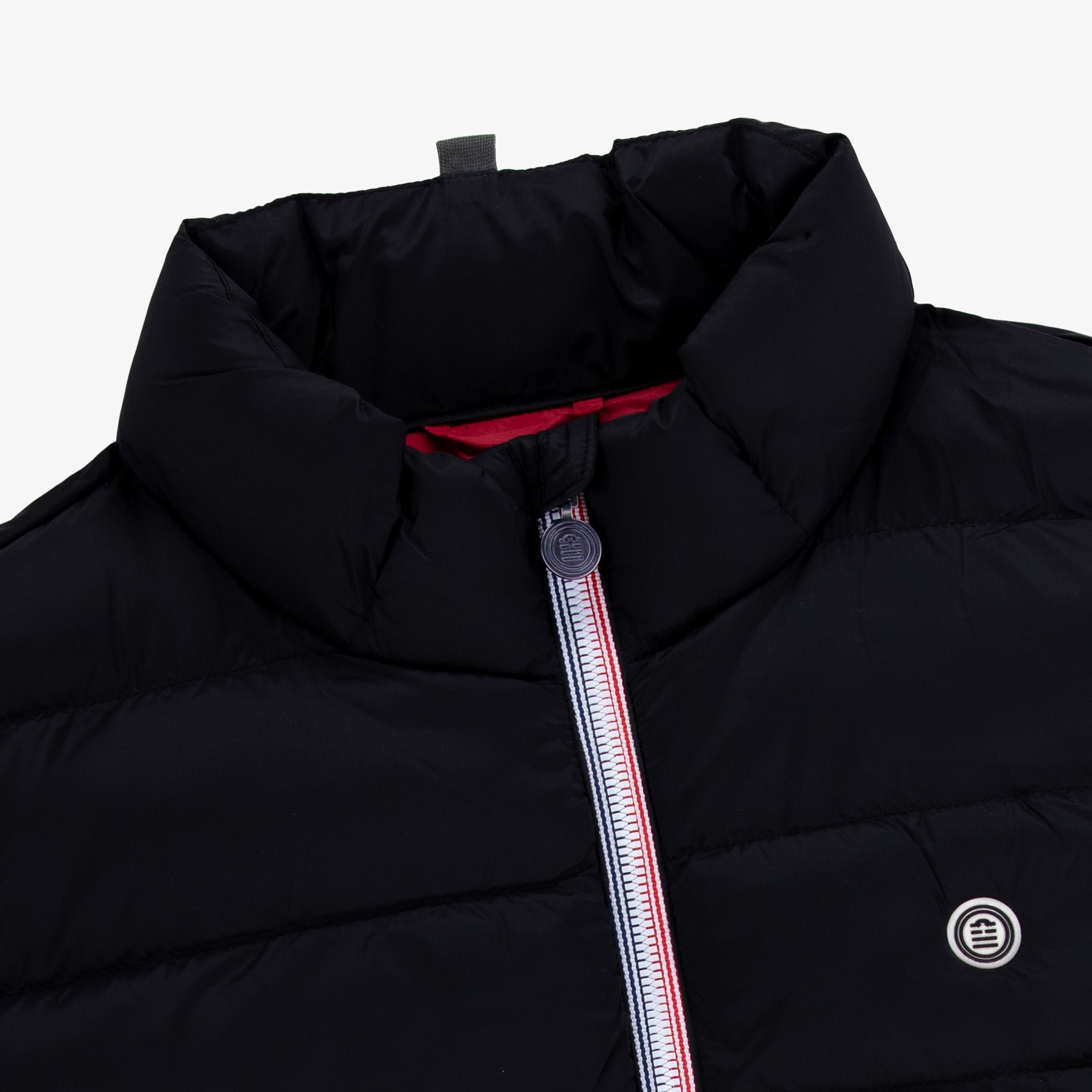 Men's black sleeveless padded jacket with stand-up collar piumino SERGE BLANCO Black