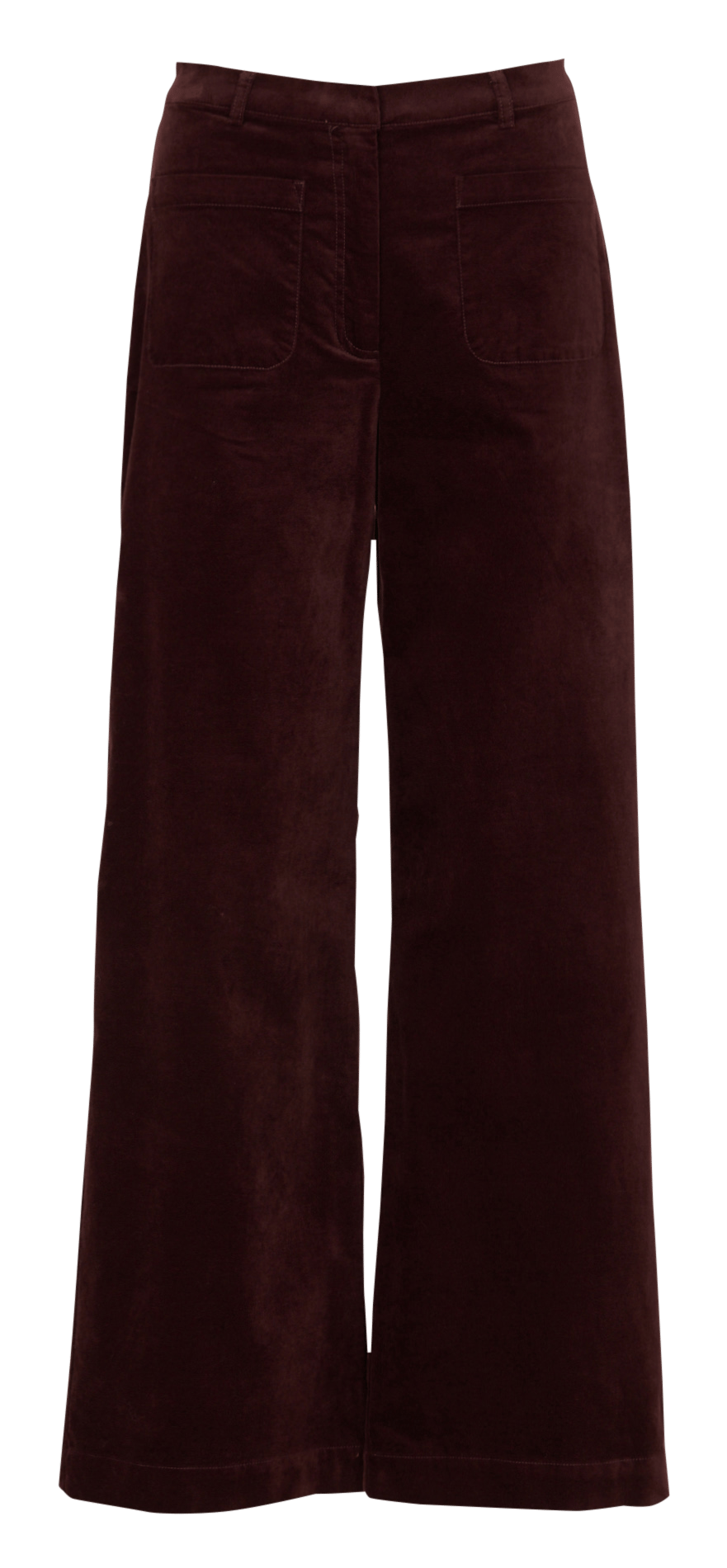 Katoenen broek met wijd uitlopende pijpen NICE THINGS